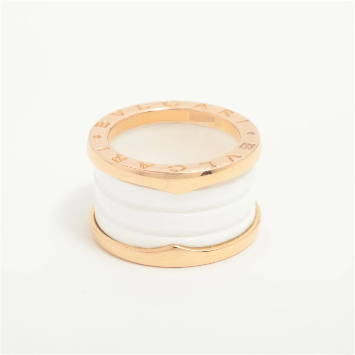 B.zero1 Ring, 750 (PG) x Ceramic, 8.4g, Size 48, E3F4PA. — view 2