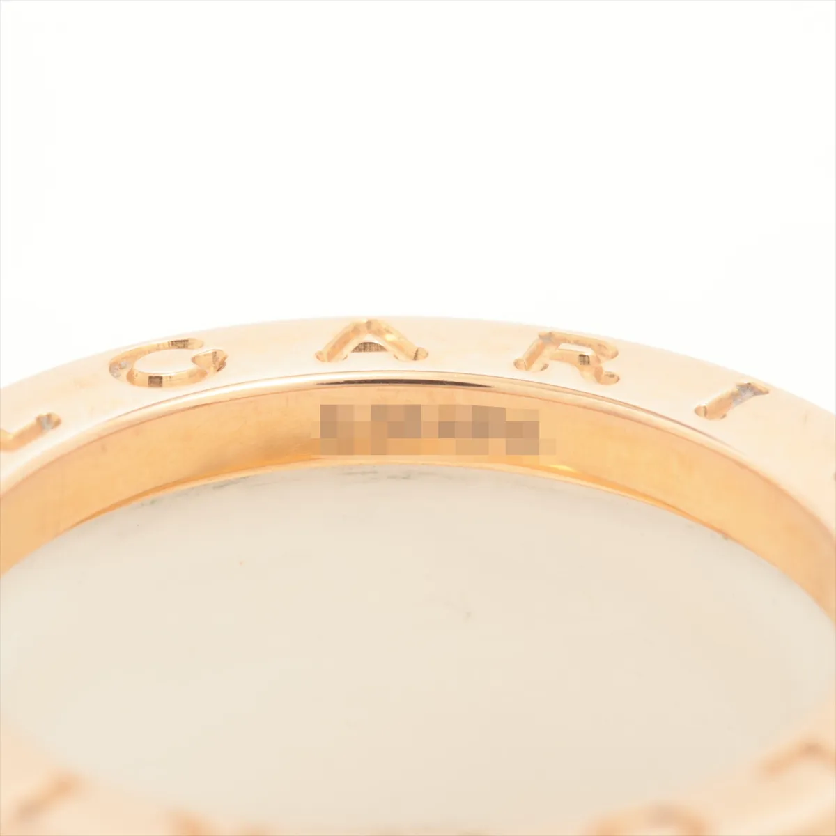 B.zero1 Ring, 750 (PG) x Ceramic, 8.4g, Size 48, E3F4PA. — view 4