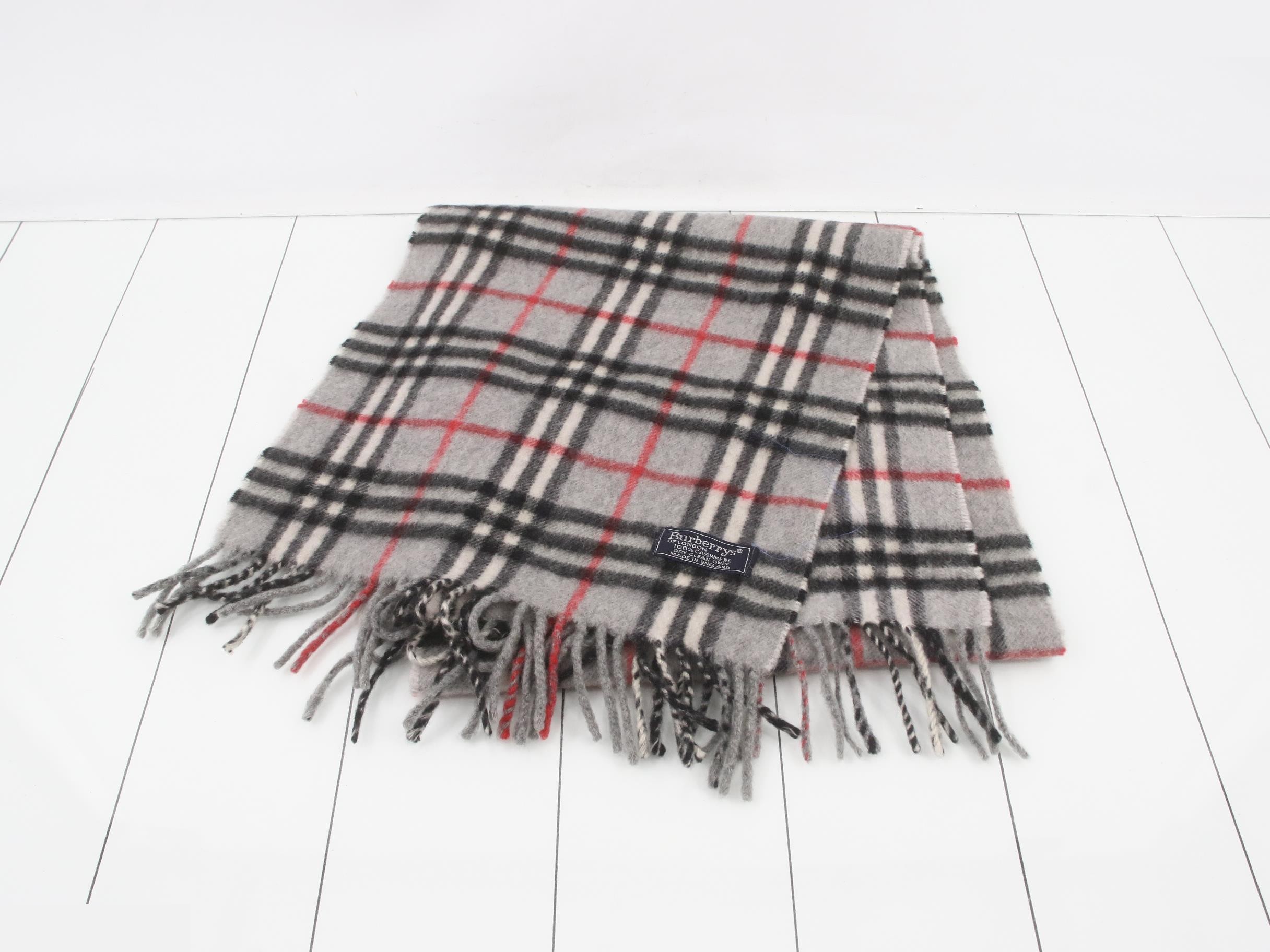 Nova Check 100% Cashmere Scarf — view 2