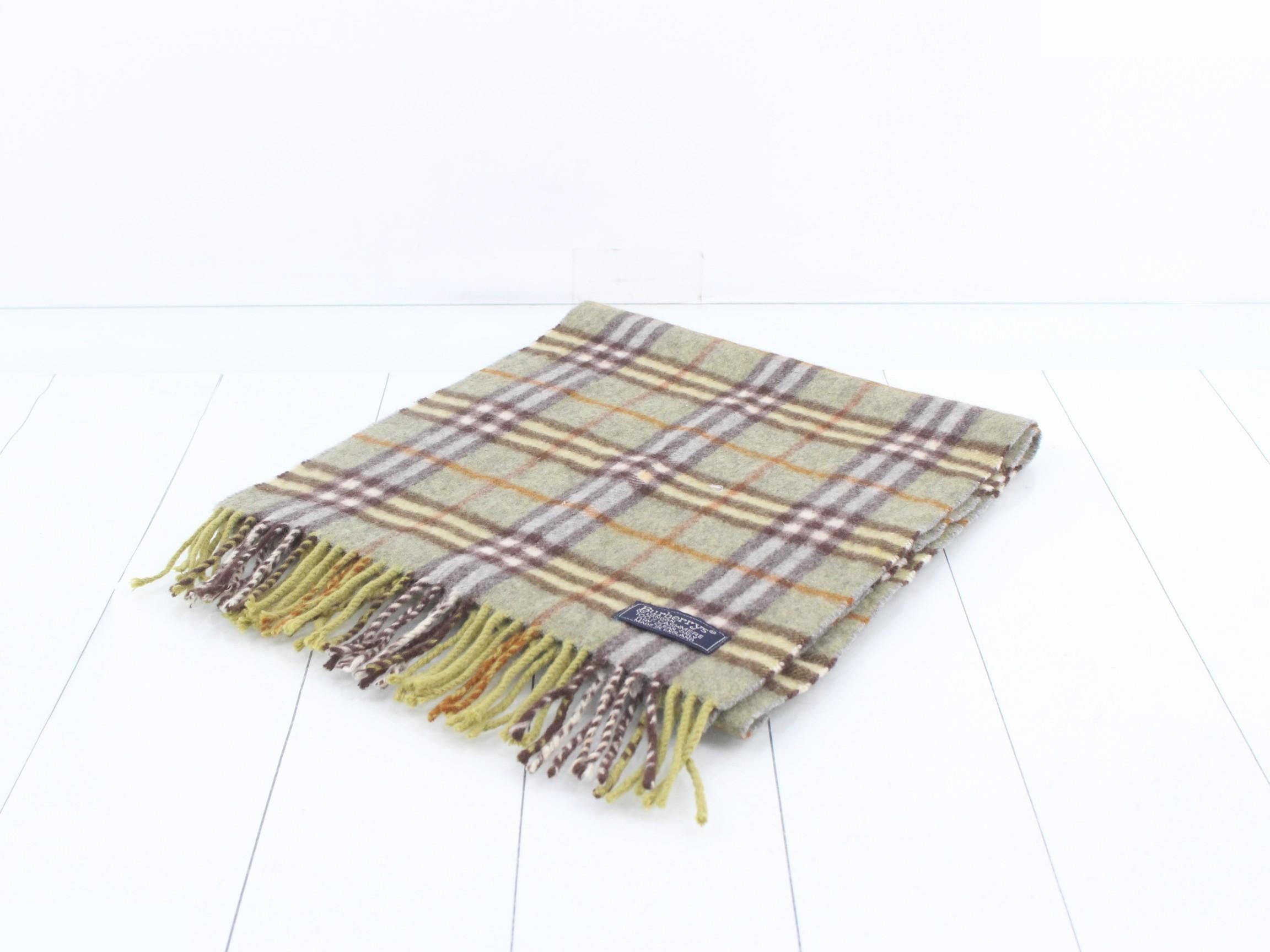 100% Cashmere Scarf, Green