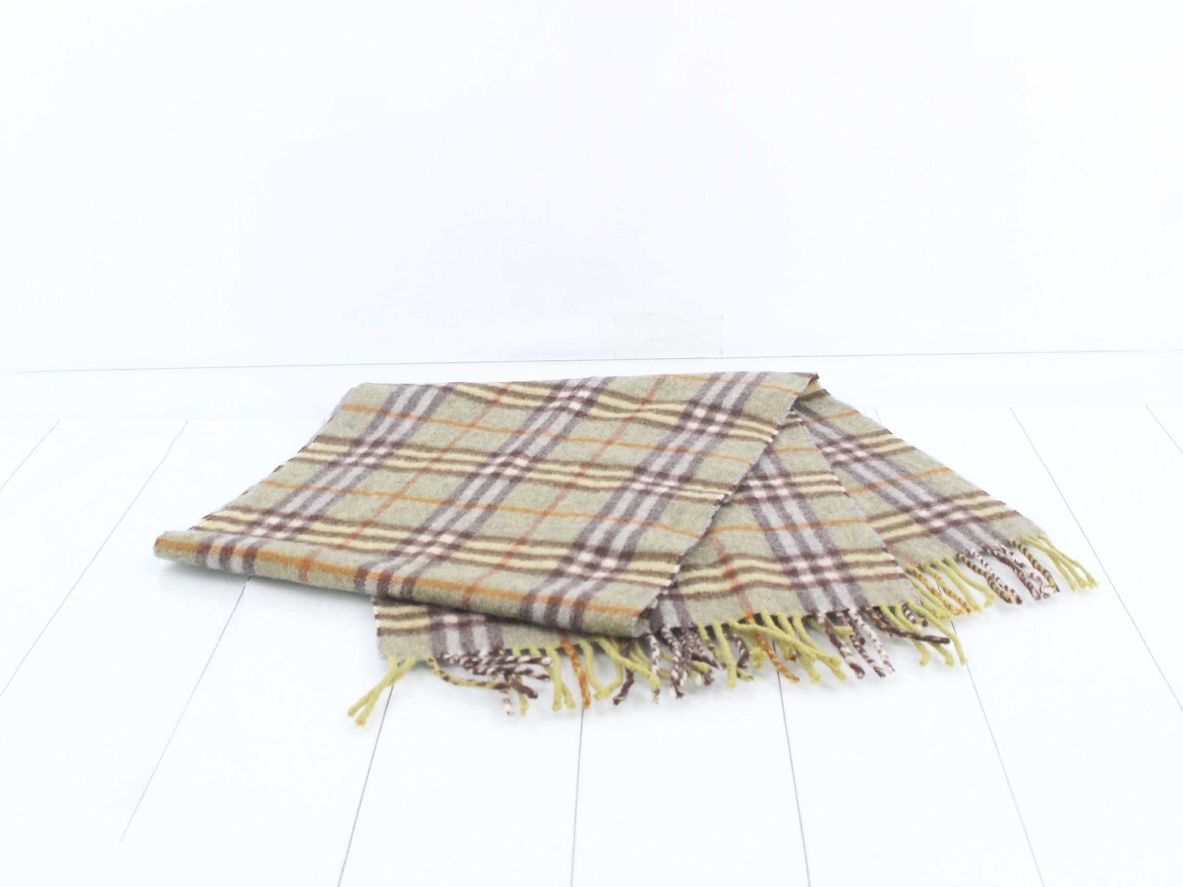 100% Cashmere Scarf, Green — view 3