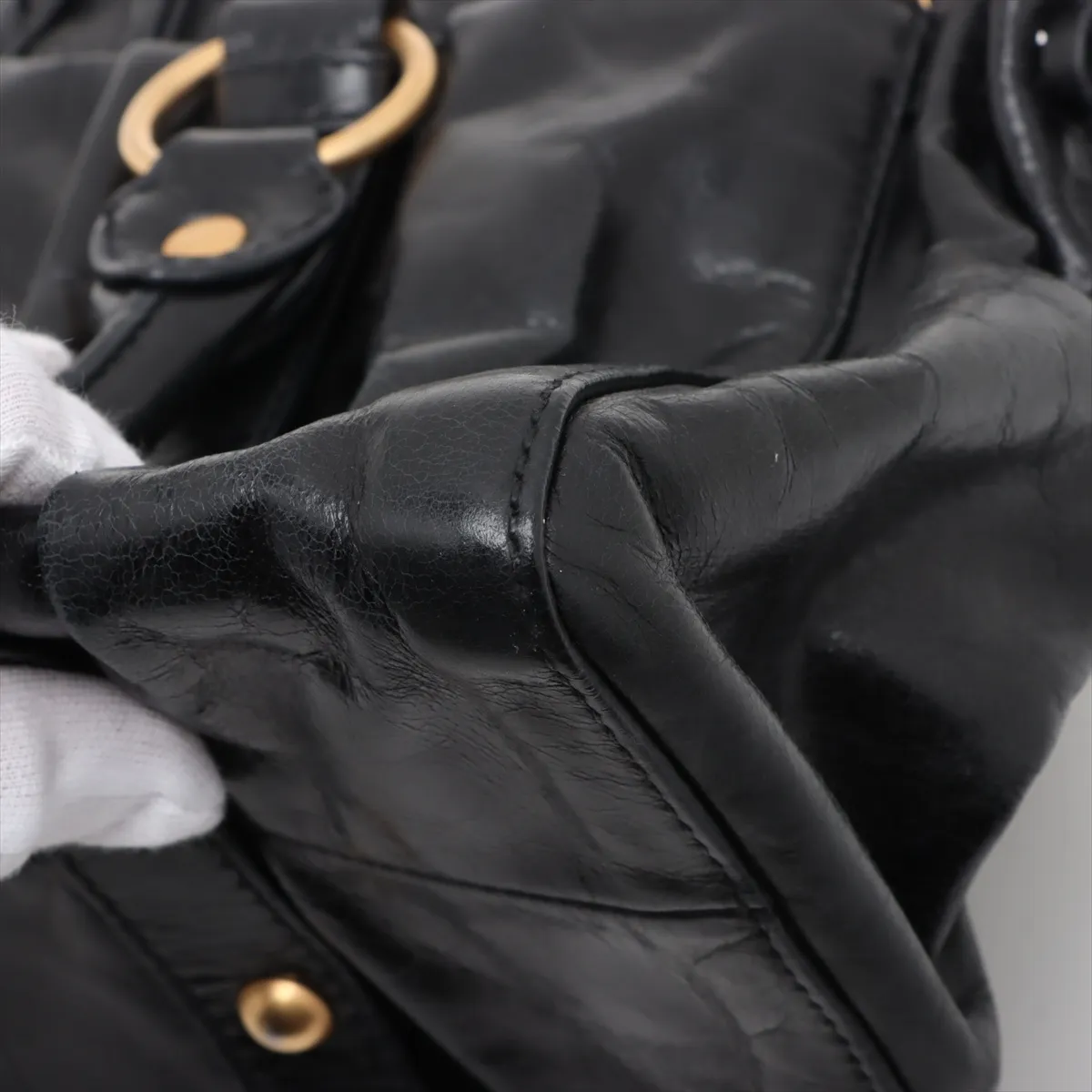 Vitterolx Leather Handbag Black — view 13