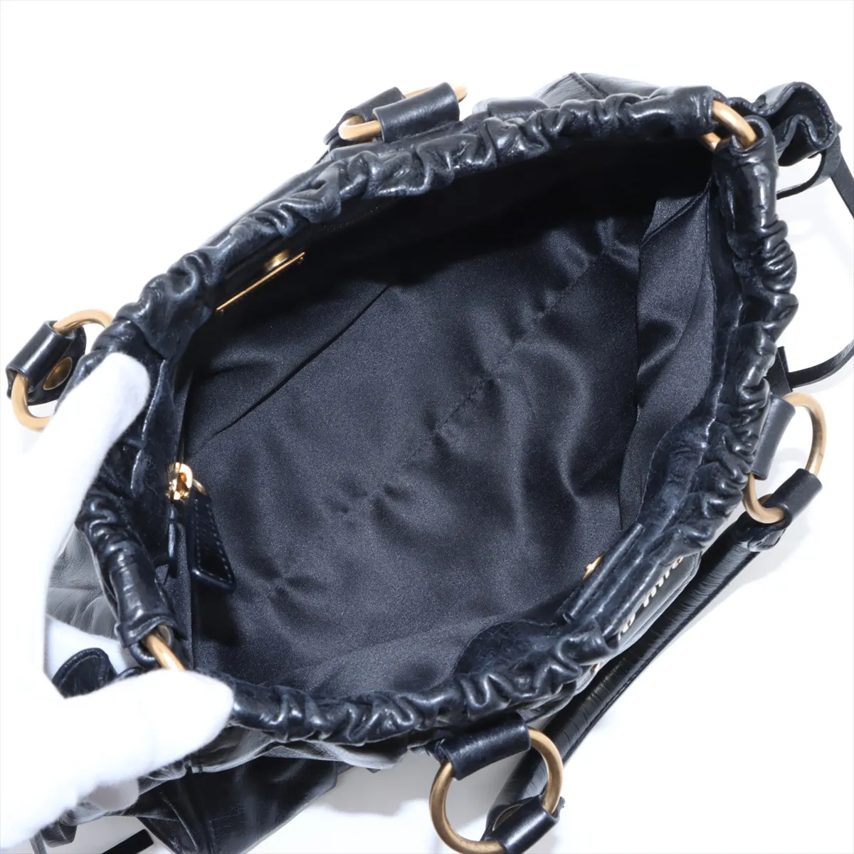 Vitterolx Leather Handbag Black — view 7