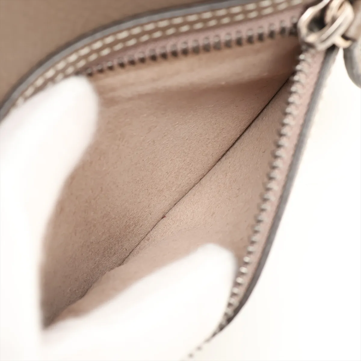 Luggage Micro Shopper Leather Handbag, Greige — view 11