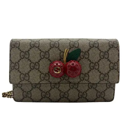 GG Supreme Cherry Chain Shoulder Bag