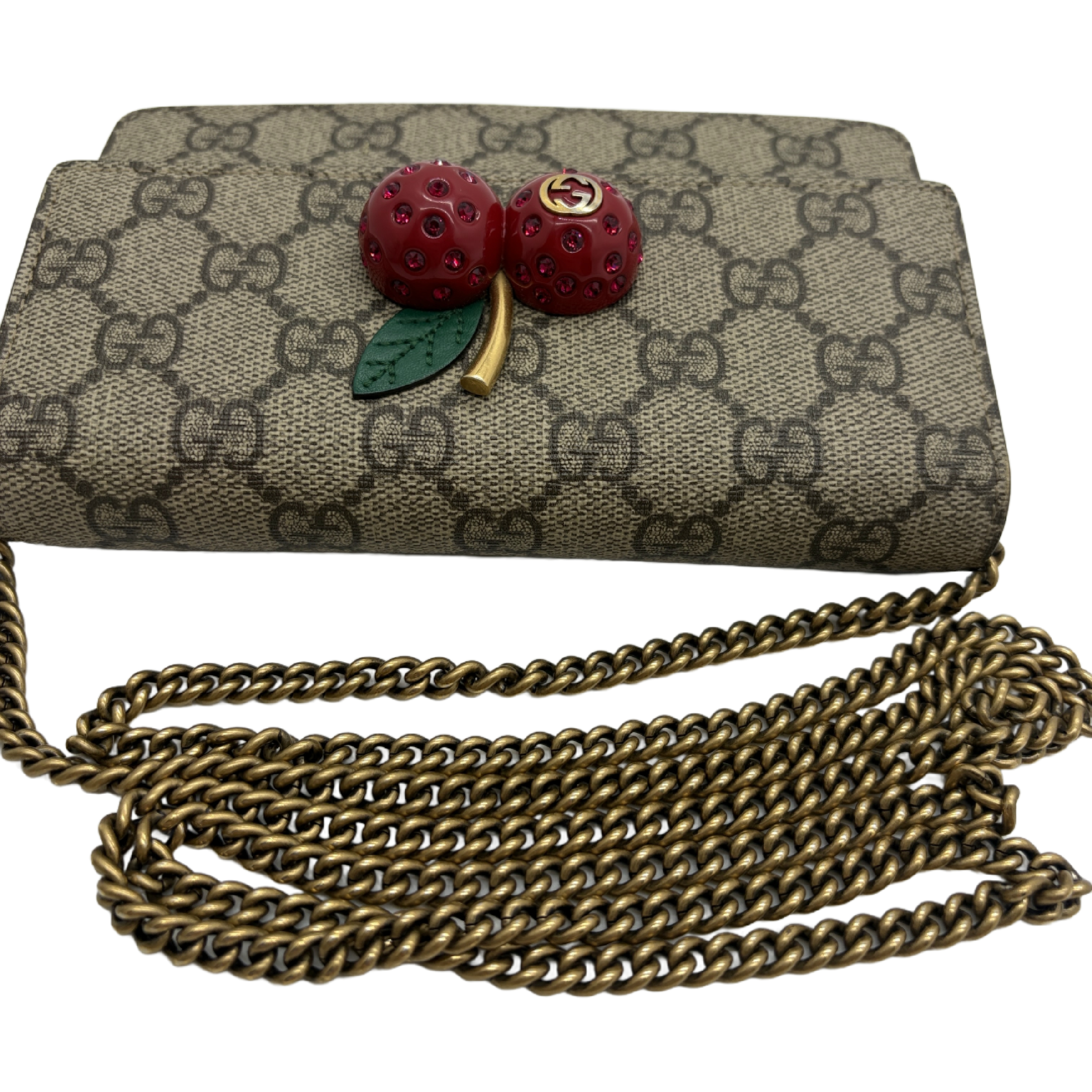 GG Supreme Cherry Chain Shoulder Bag — view 10