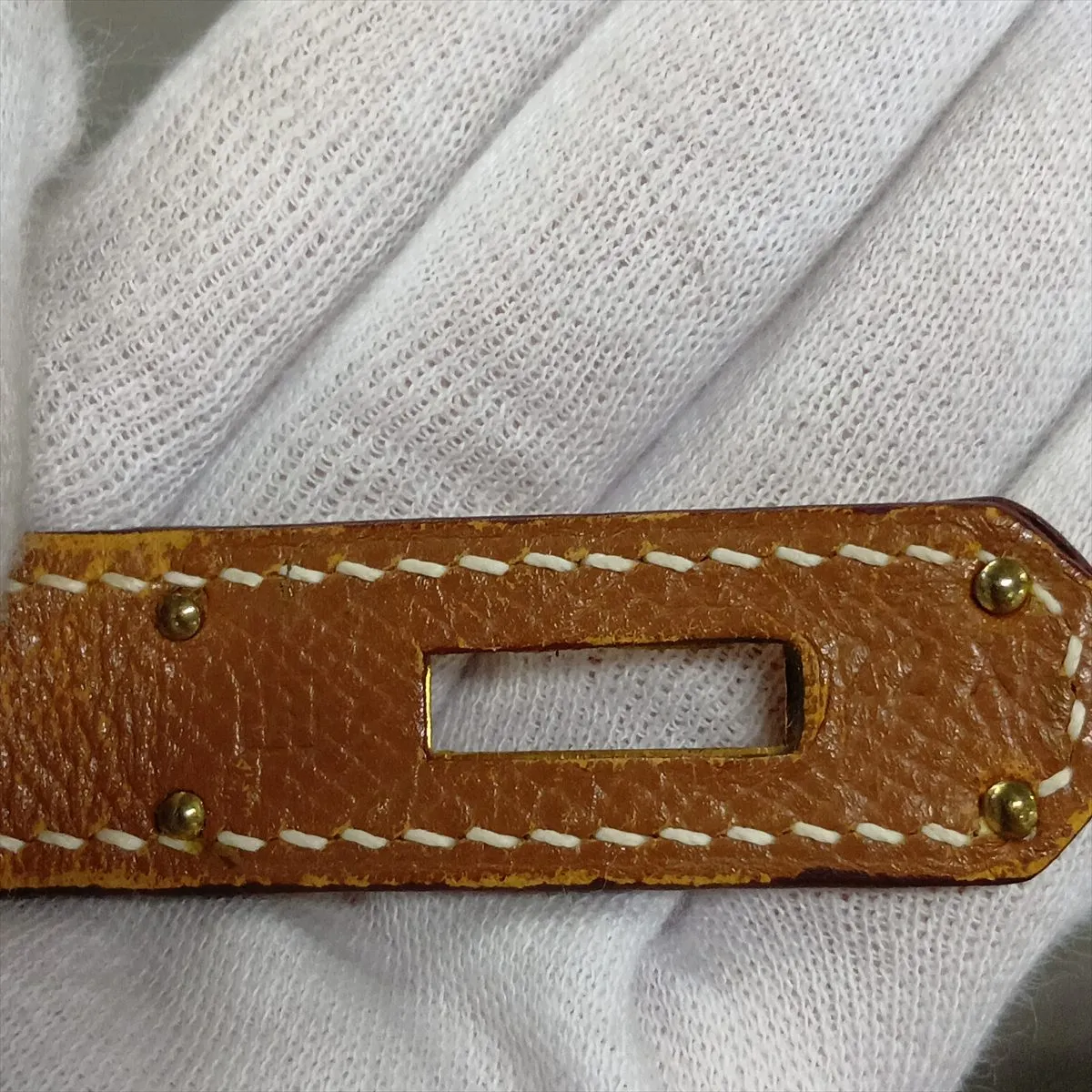 [Individually packaged] Hermes Birkin 35 Letournée Toile H x Courchevel Beige x Gold hardware B: 1998 — view 13