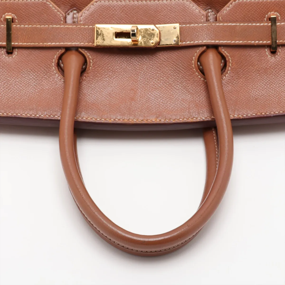 [Individually packaged] Hermes Birkin 35 Letournée Toile H x Courchevel Beige x Gold hardware B: 1998 — view 5