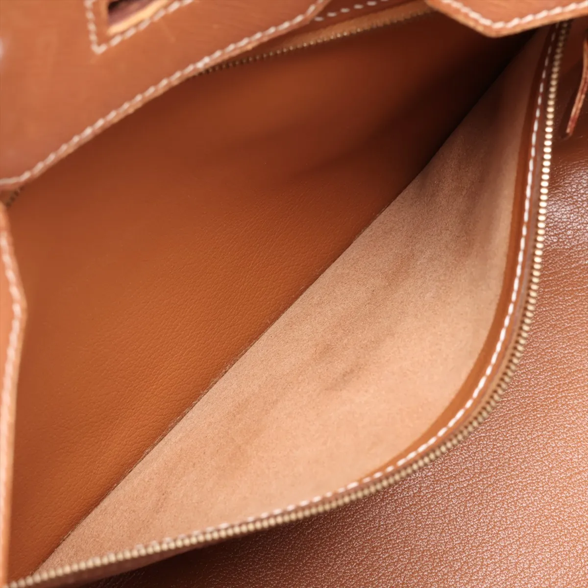 [Individually packaged] Hermes Birkin 35 Letournée Toile H x Courchevel Beige x Gold hardware B: 1998 — view 8