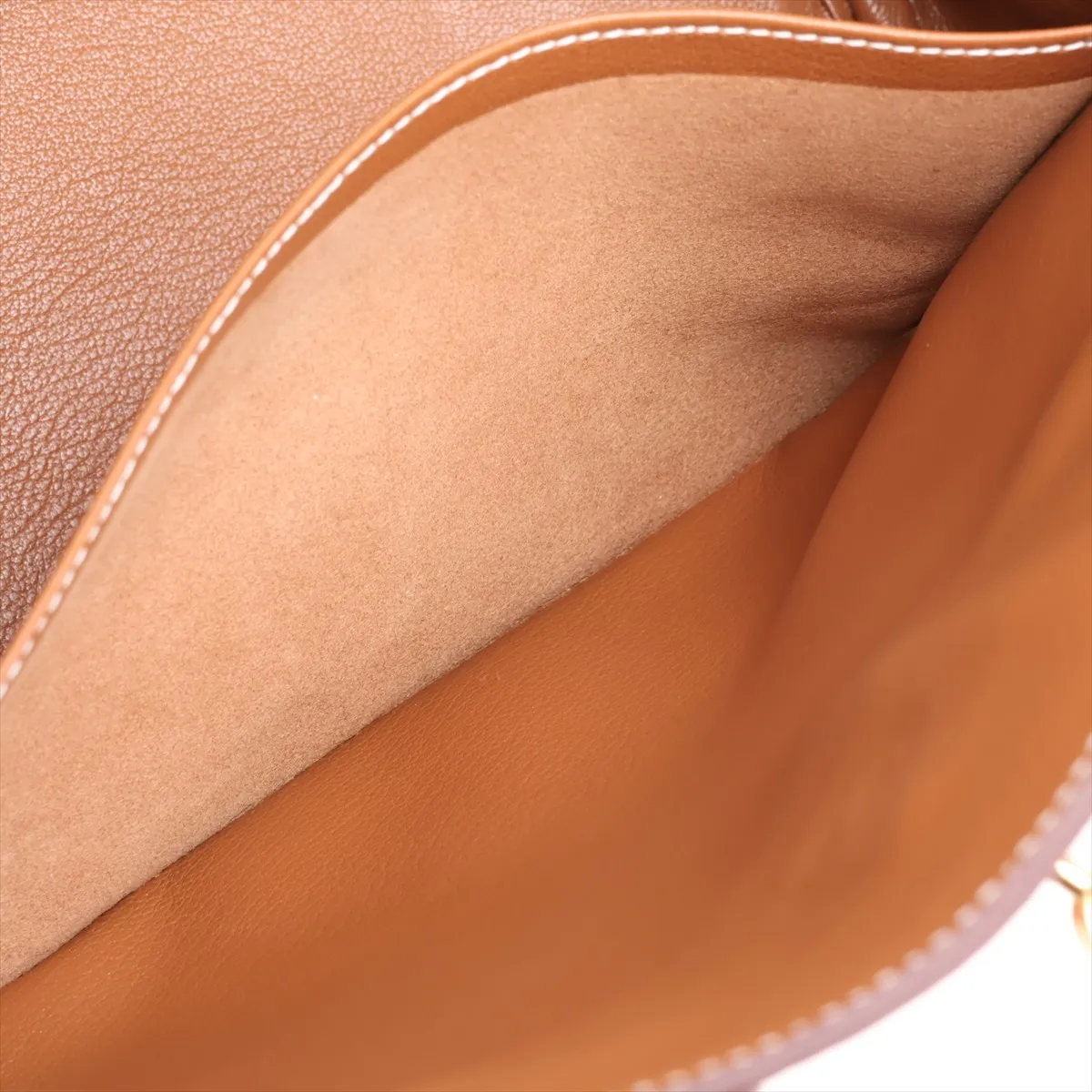 [Individually packaged] Hermes Birkin 35 Letournée Toile H x Courchevel Beige x Gold hardware B: 1998 — view 9