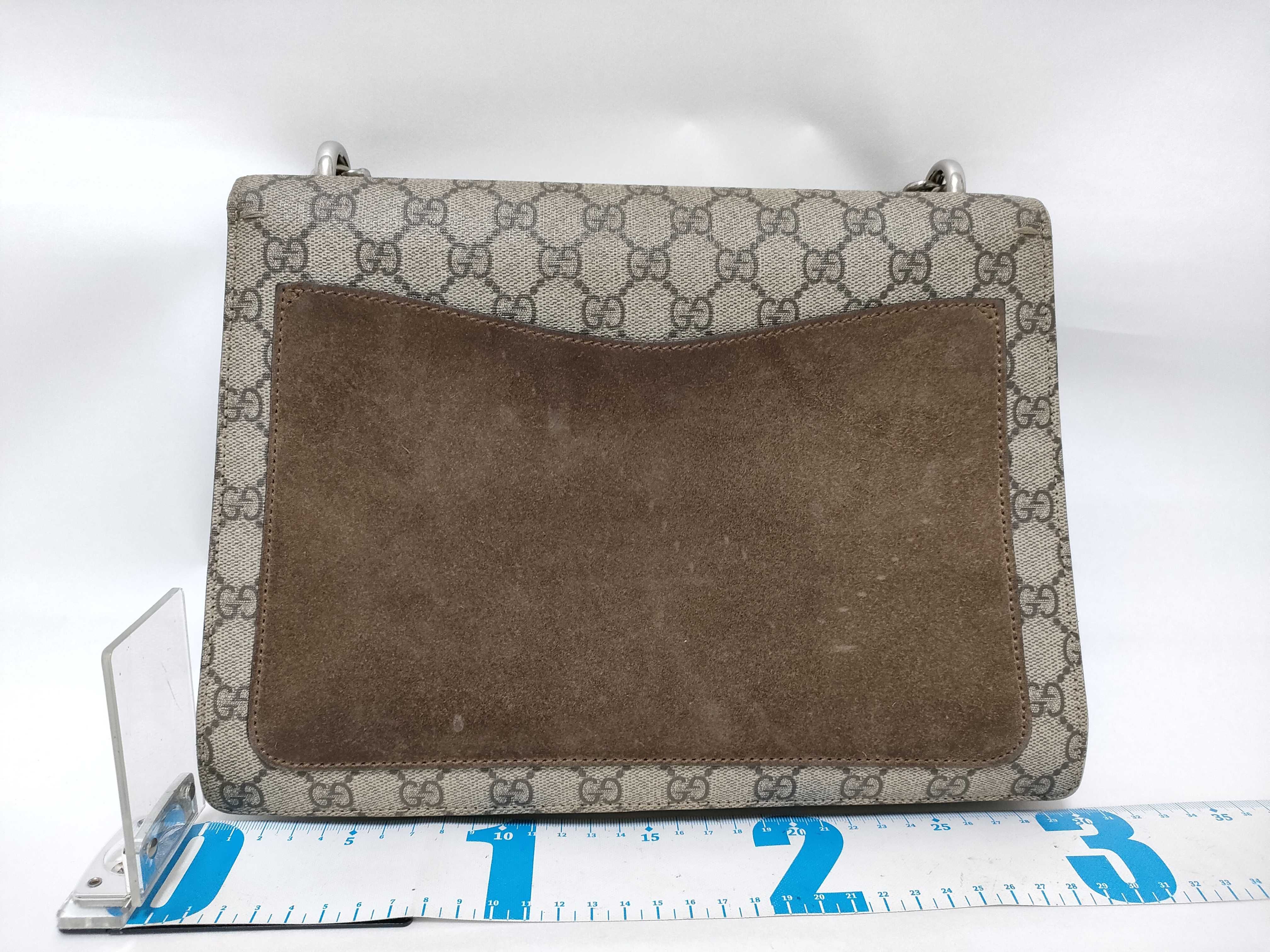 GG Supreme DU- GG Supreme Dionysus PVC x Suede Chain Shoulder Bag Brown 403348 Shoulder Bag — view 2
