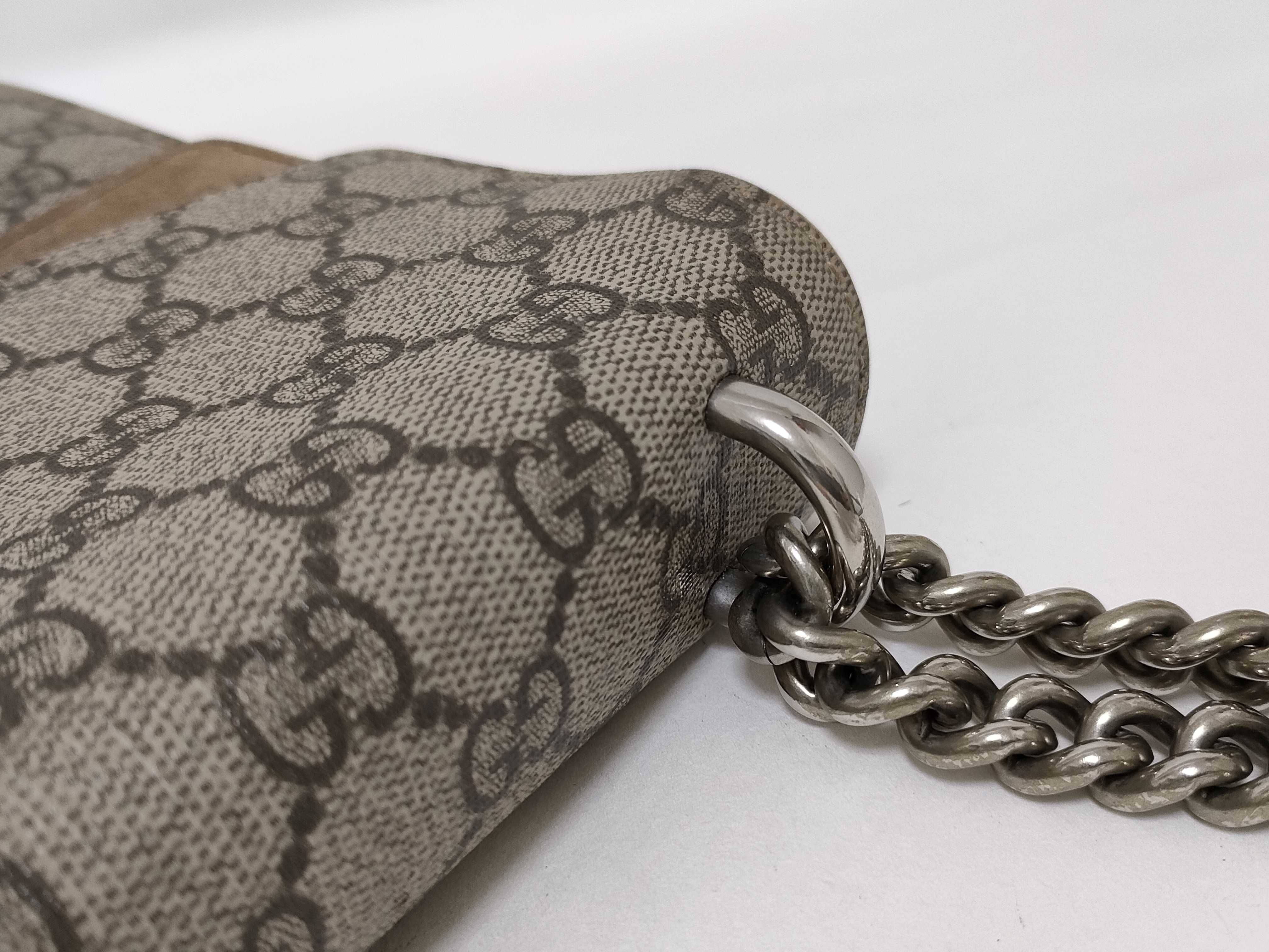GG Supreme DU- GG Supreme Dionysus PVC x Suede Chain Shoulder Bag Brown 403348 Shoulder Bag — view 5