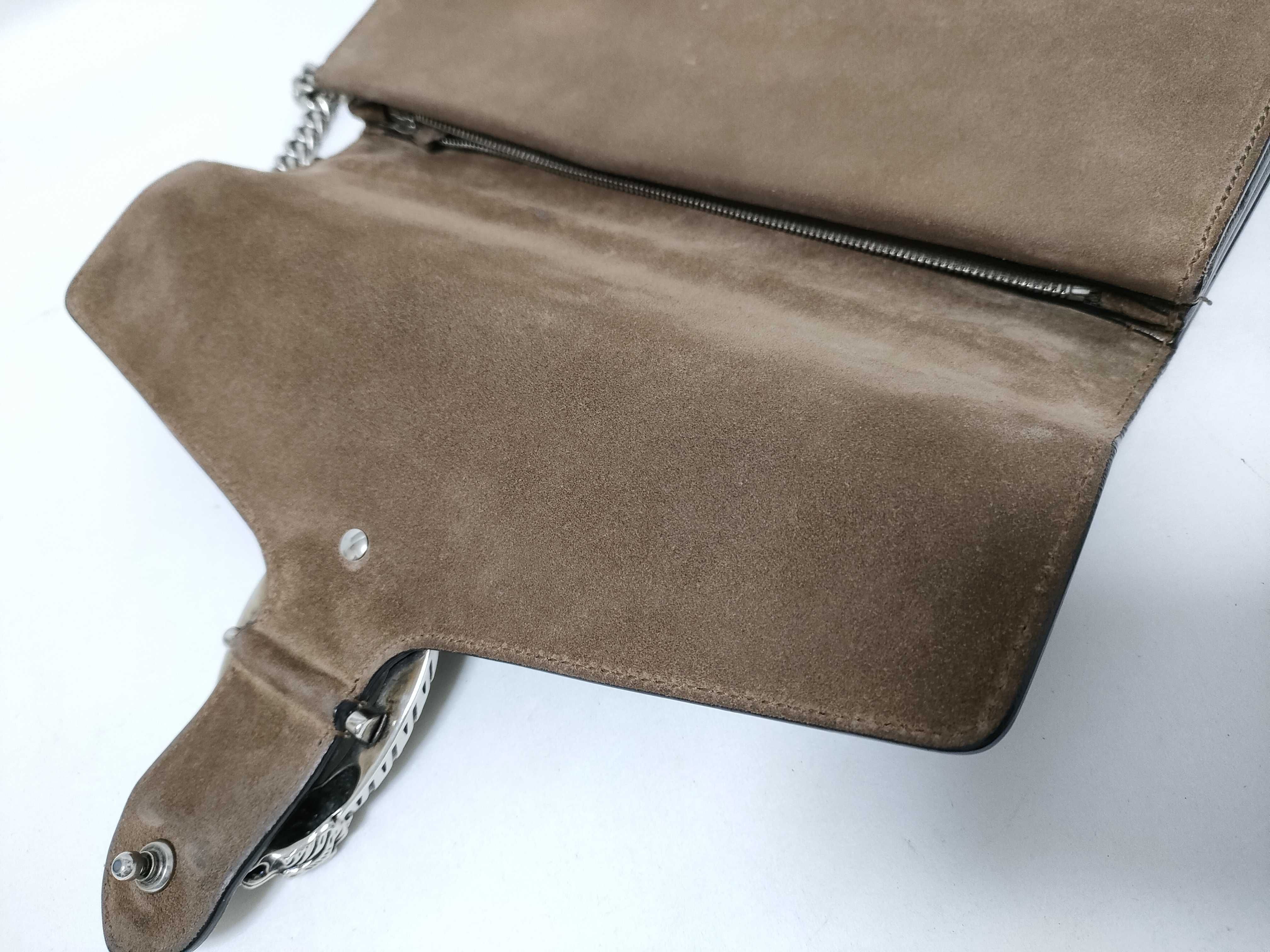 GG Supreme DU- GG Supreme Dionysus PVC x Suede Chain Shoulder Bag Brown 403348 Shoulder Bag — view 8