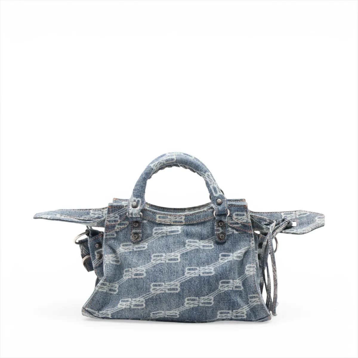 Neo Cagol XS Denim 2-Way Handbag, Blue, 700940 — view 2