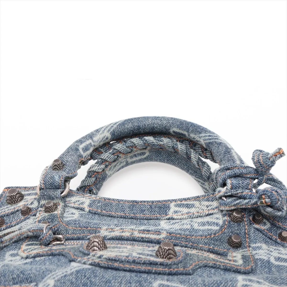 Neo Cagol XS Denim 2-Way Handbag, Blue, 700940 — view 6