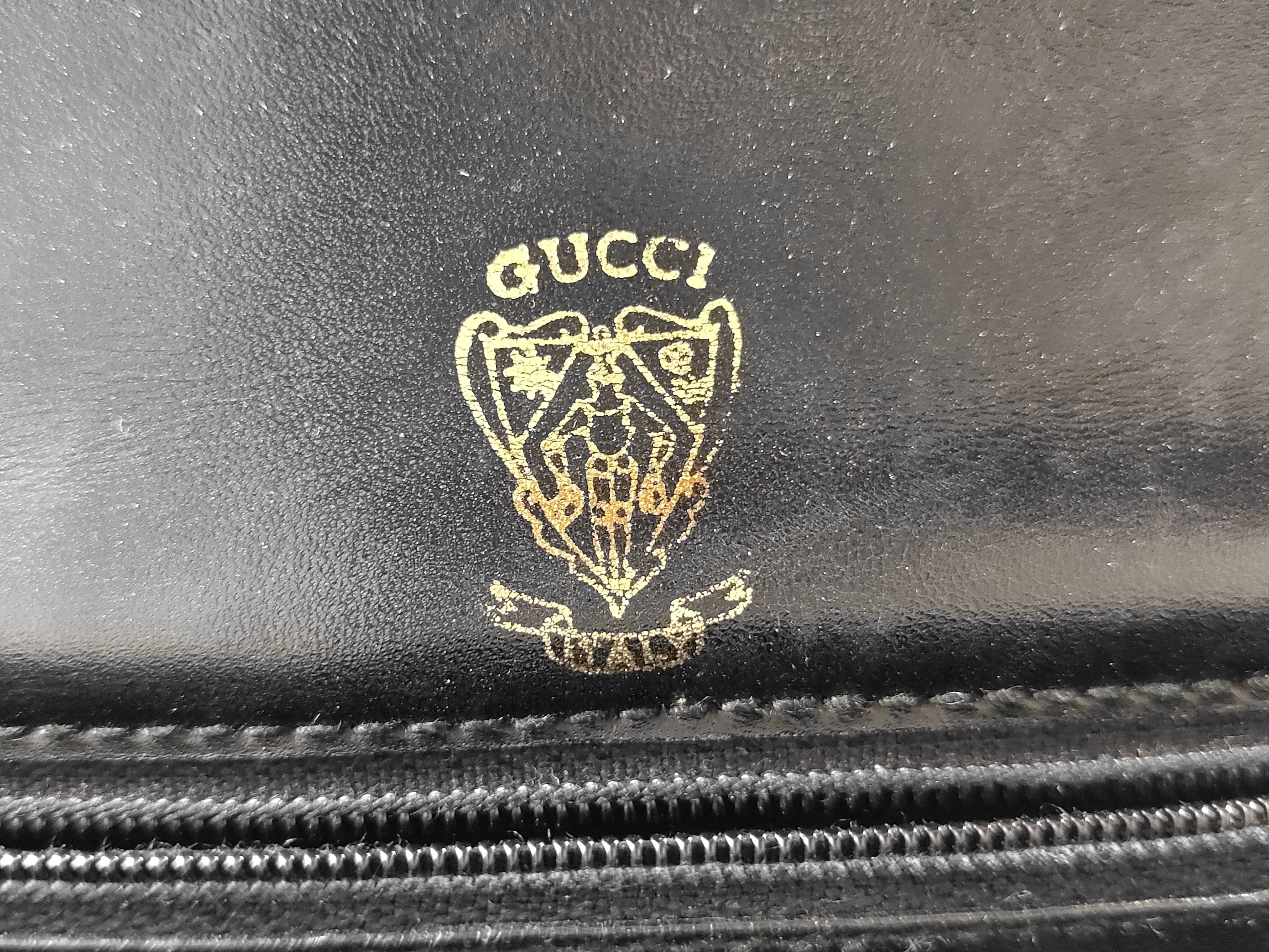 Shoulder Bag, Micro GG Canvas Leather, Black Shoulder Bag — view 12