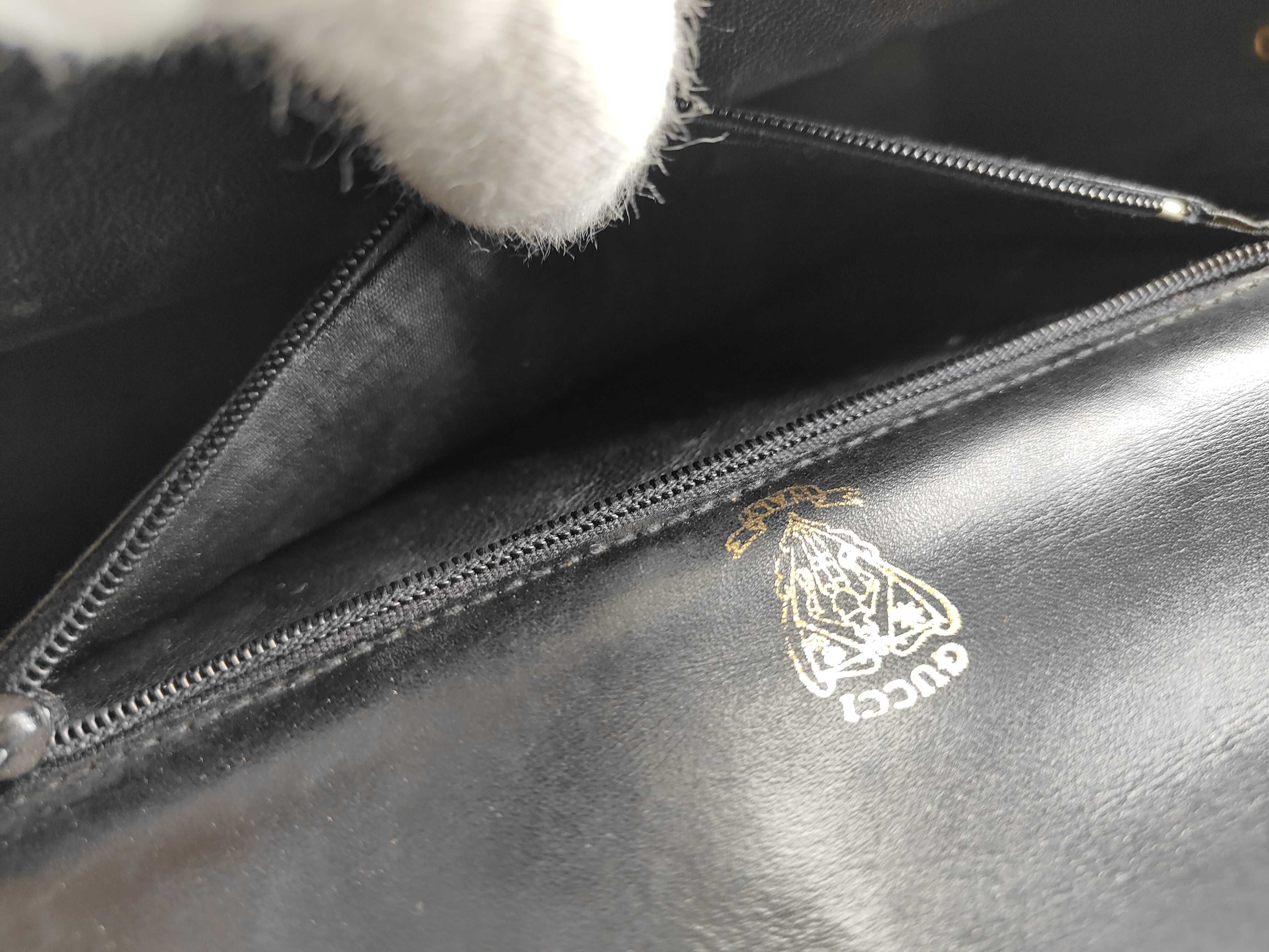 Shoulder Bag, Micro GG Canvas Leather, Black Shoulder Bag — view 13