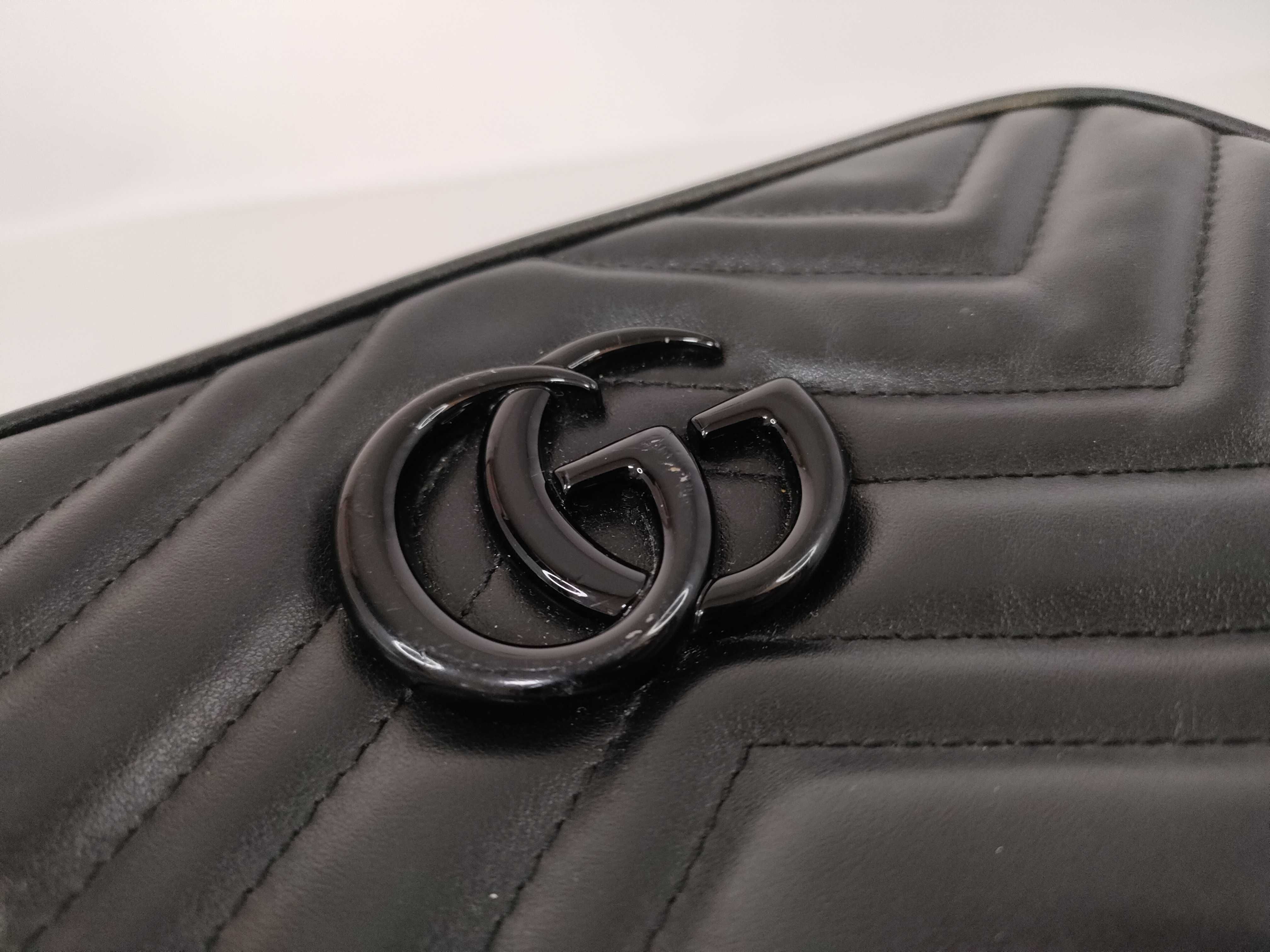 GG Marmont Quilted Camera Bag Shoulder Bag Black Shoulder Bag — view 14