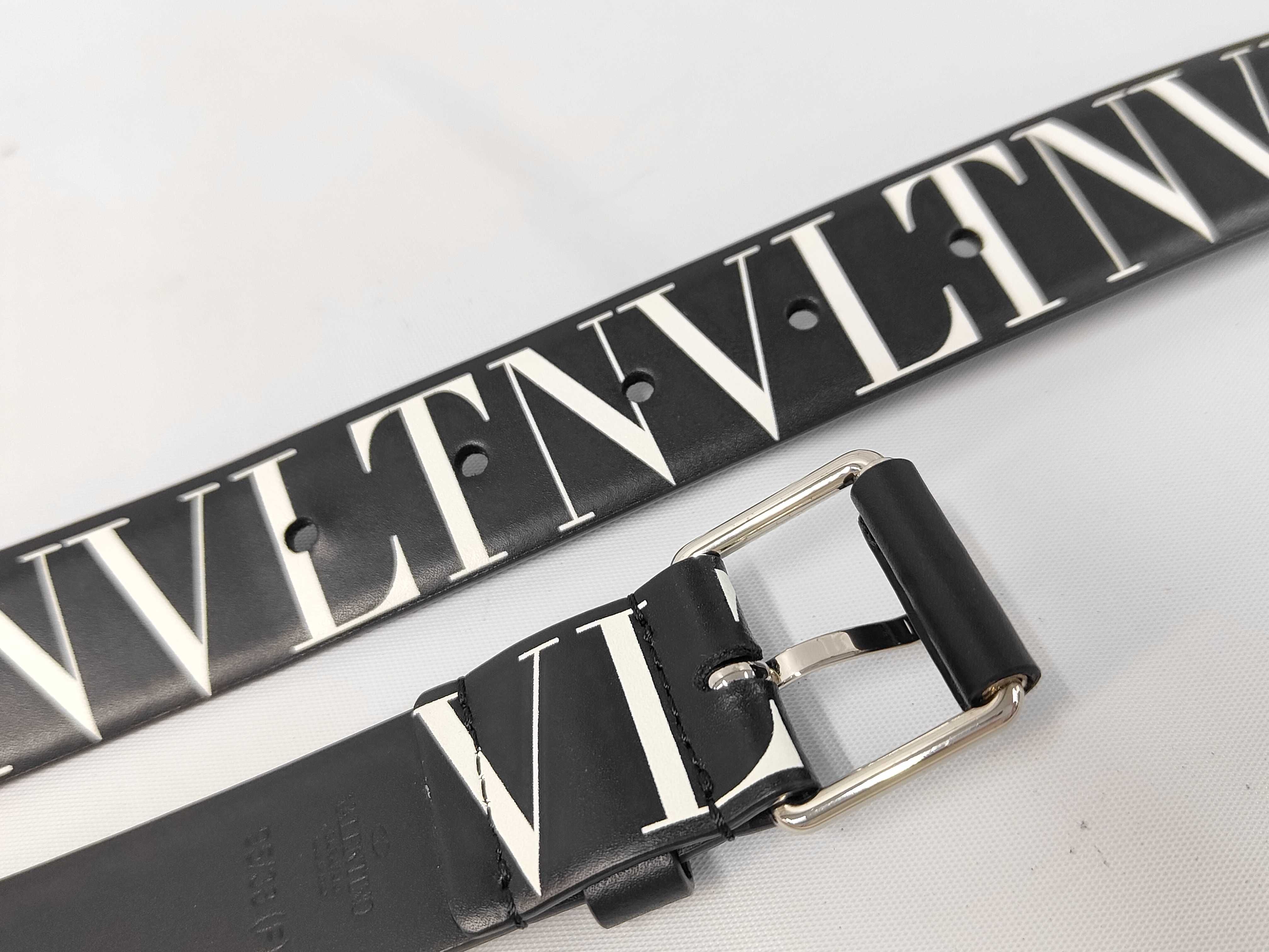 VLTN logo belt, leather belt, WY2T0S32GTC. Accessories: Box, dust bag. — view 4
