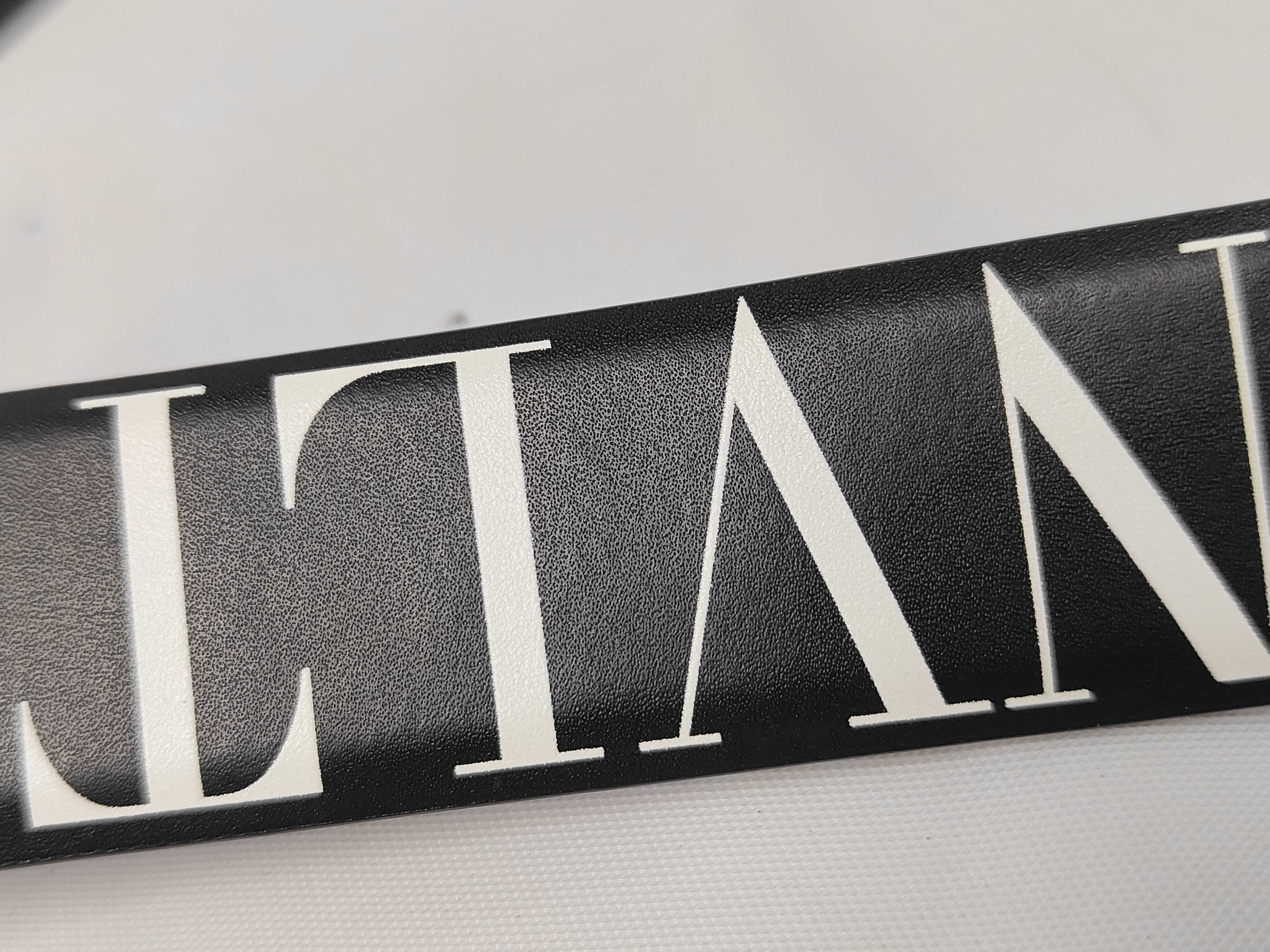 VLTN logo belt, leather belt, WY2T0S32GTC. Accessories: Box, dust bag. — view 7