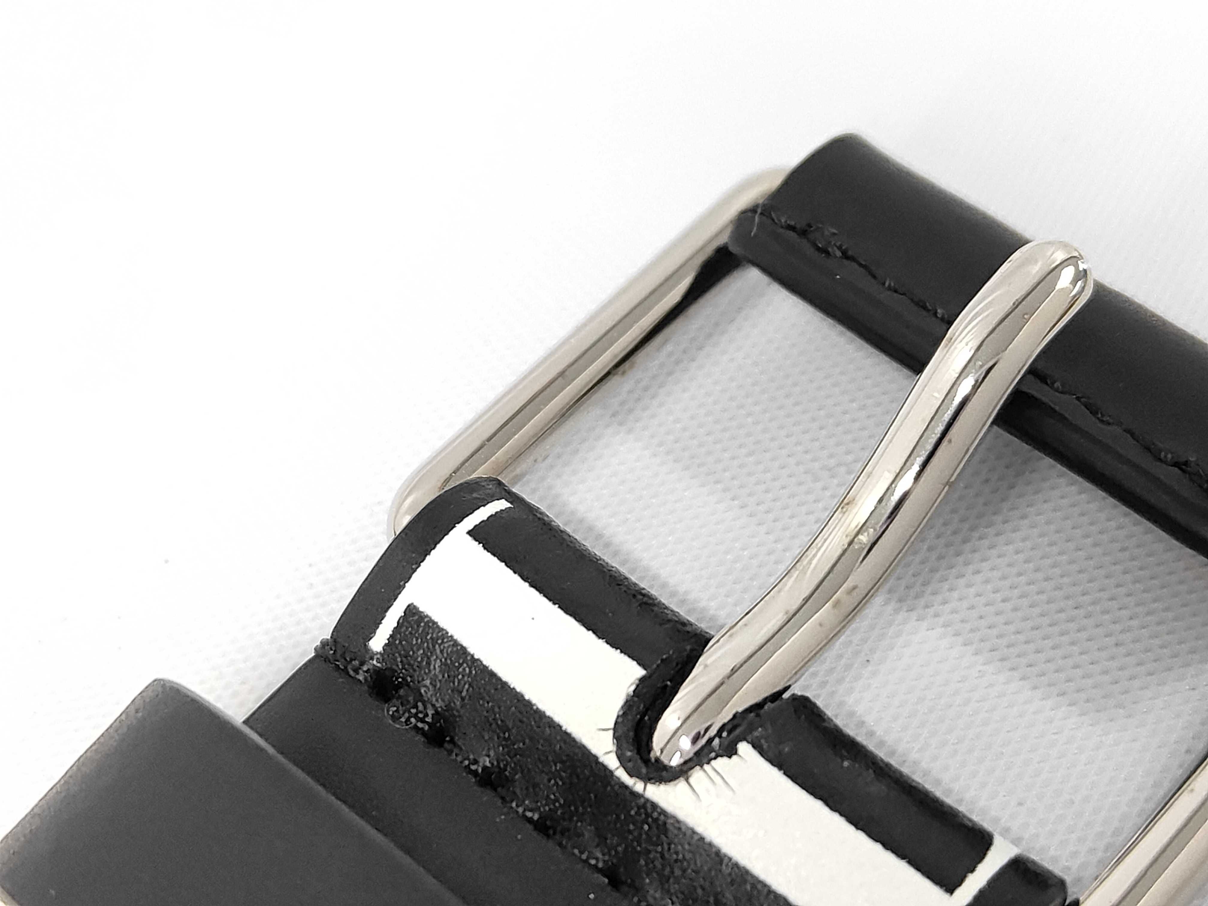 VLTN logo belt, leather belt, WY2T0S32GTC. Accessories: Box, dust bag. — view 9