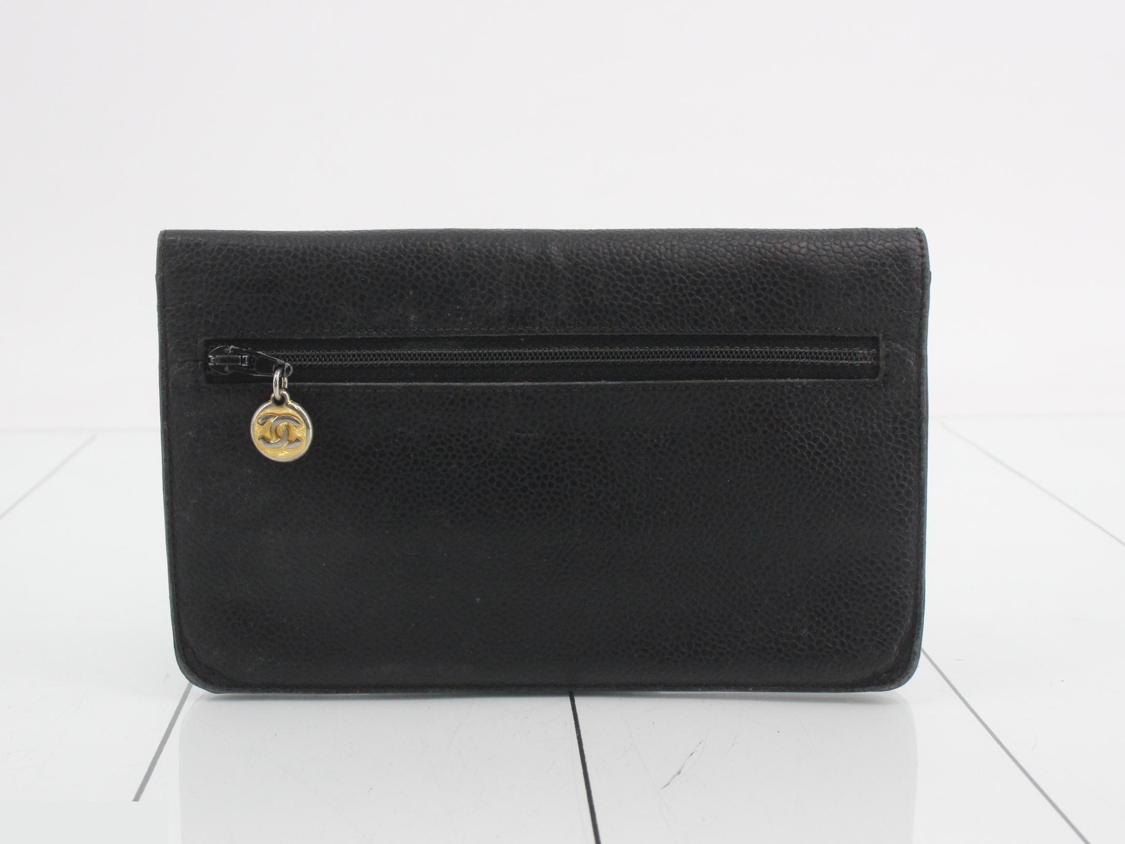 Caviar leather long wallet — view 2