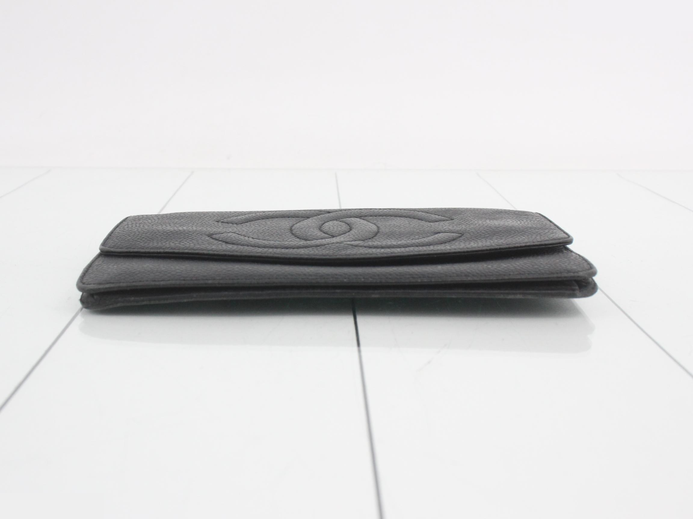 Caviar leather long wallet — view 3