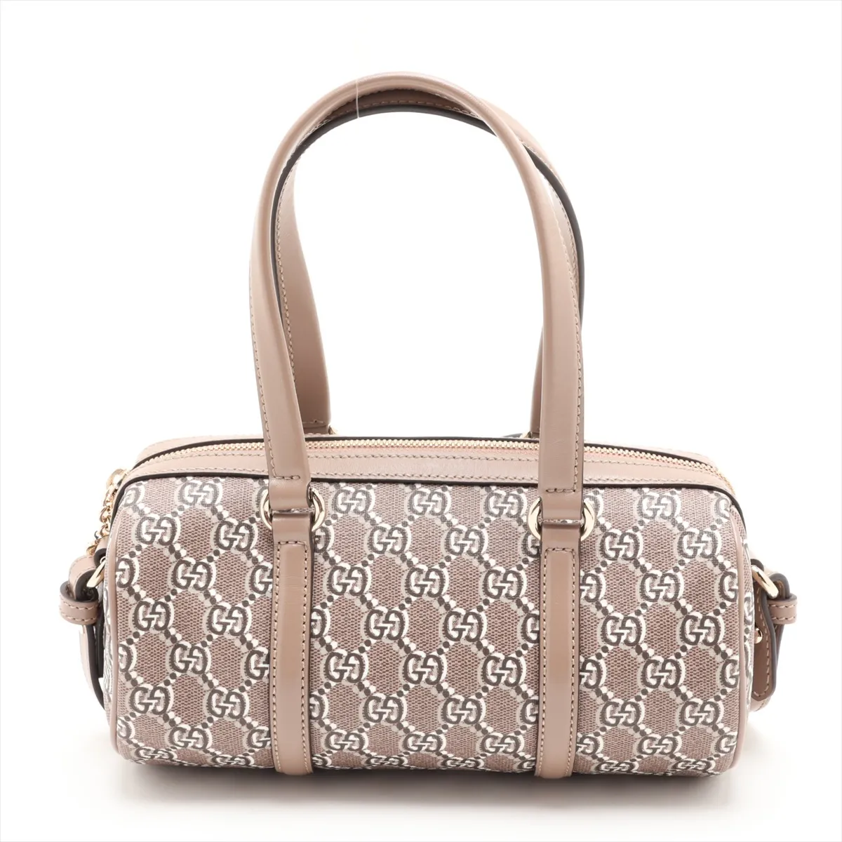 GG Shadow PVC x Leather 2-Way Handbag, Beige