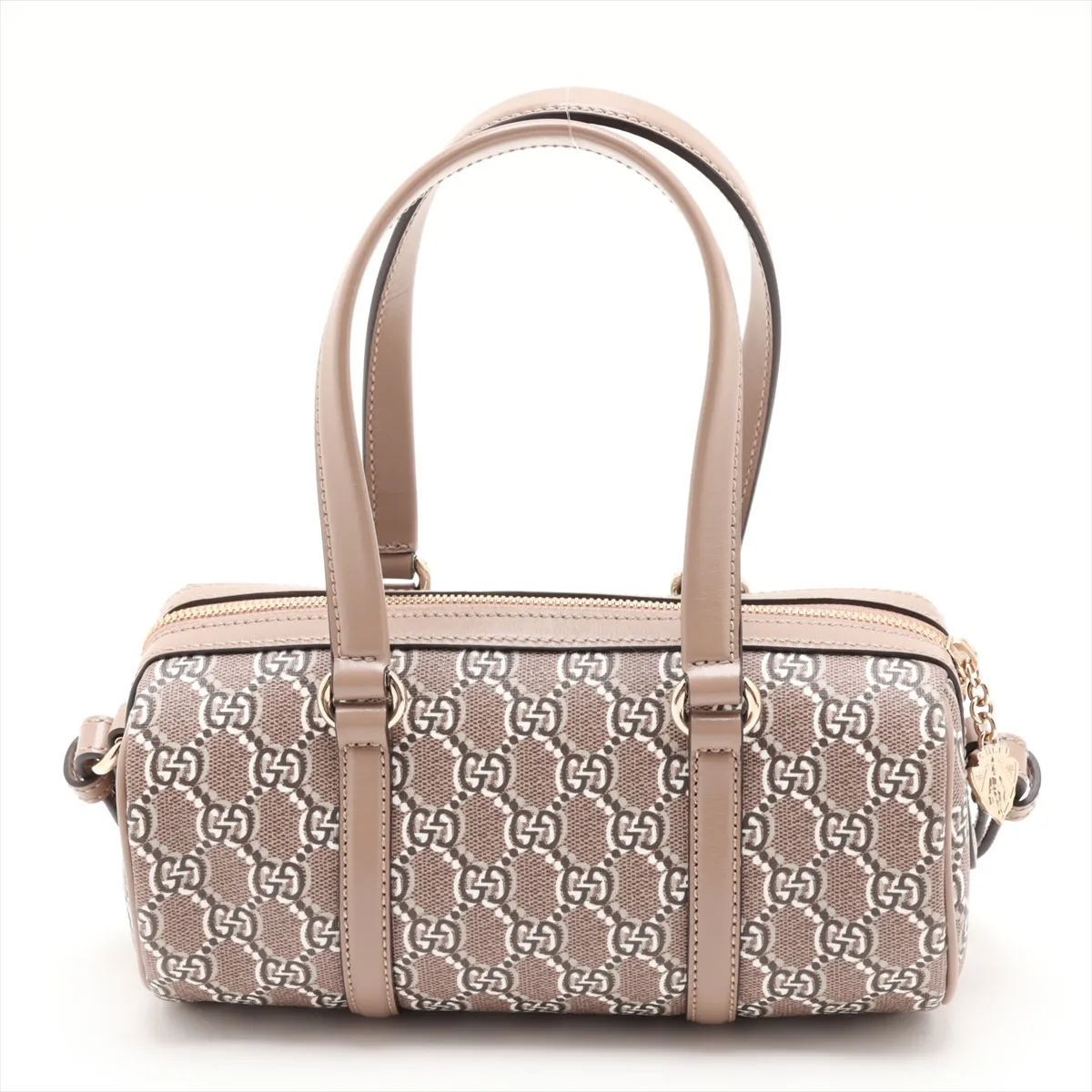 GG Shadow PVC x Leather 2-Way Handbag, Beige — view 2