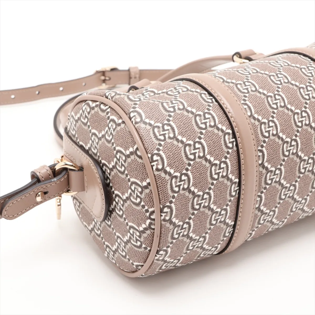 GG Shadow PVC x Leather 2-Way Handbag, Beige — view 4