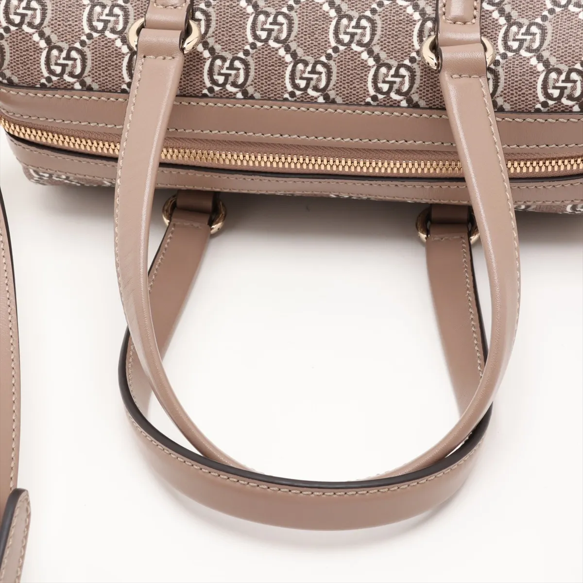 GG Shadow PVC x Leather 2-Way Handbag, Beige — view 5