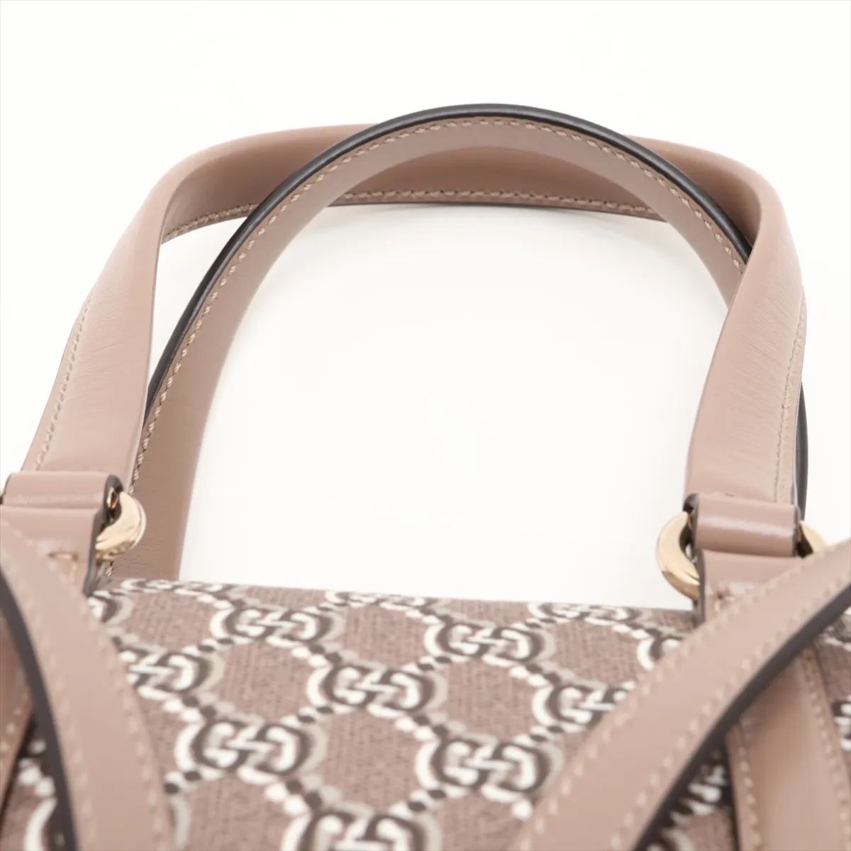 GG Shadow PVC x Leather 2-Way Handbag, Beige — view 6