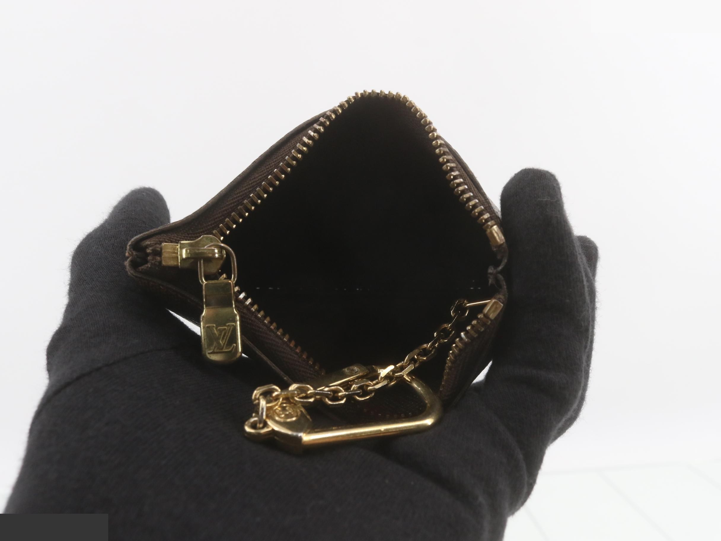 N62658 Pochette Clé Coin Case, Damier Ebene, Brown — view 4