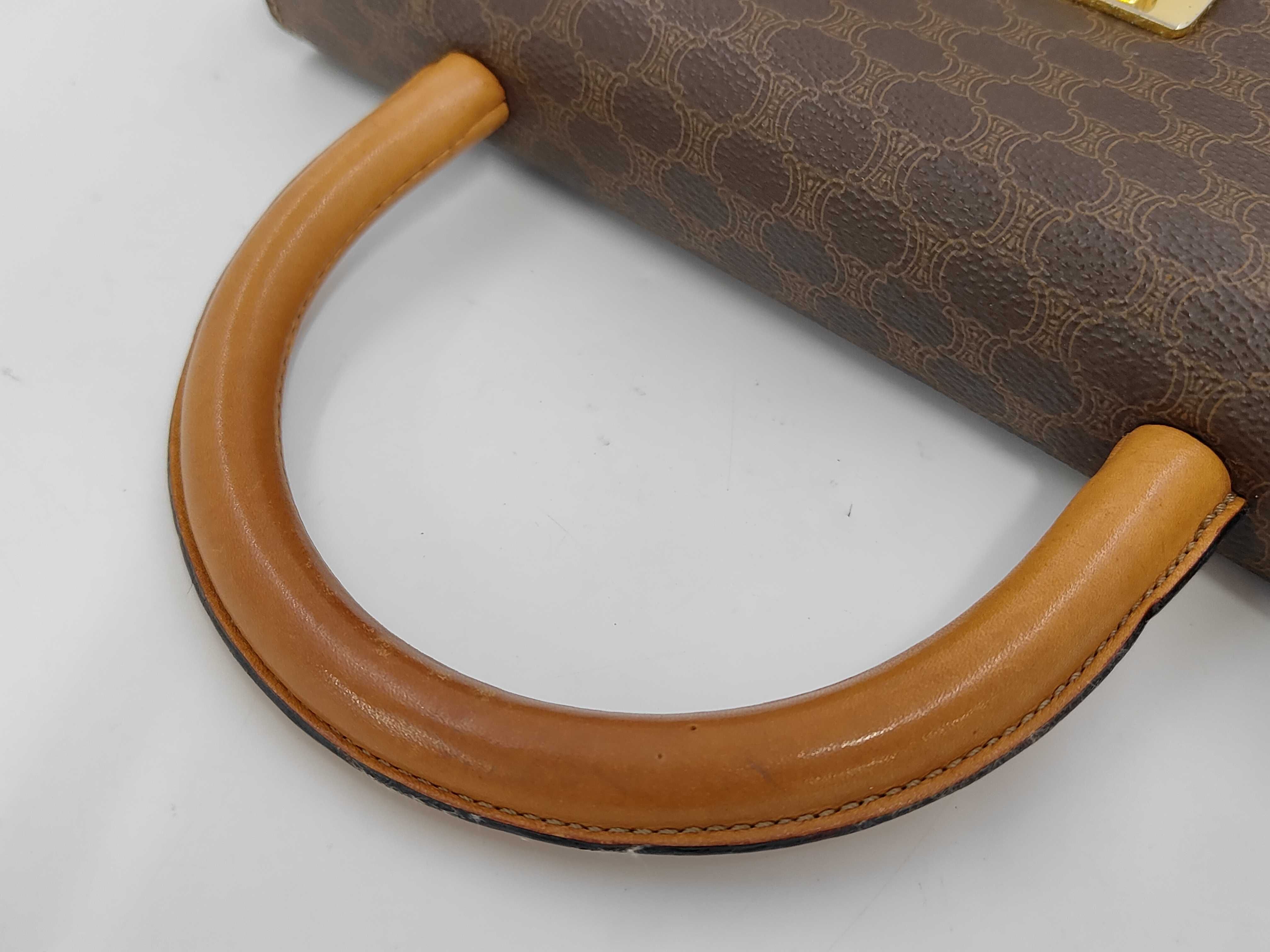 Macadam pattern leather handbag with medal hardware — view 3