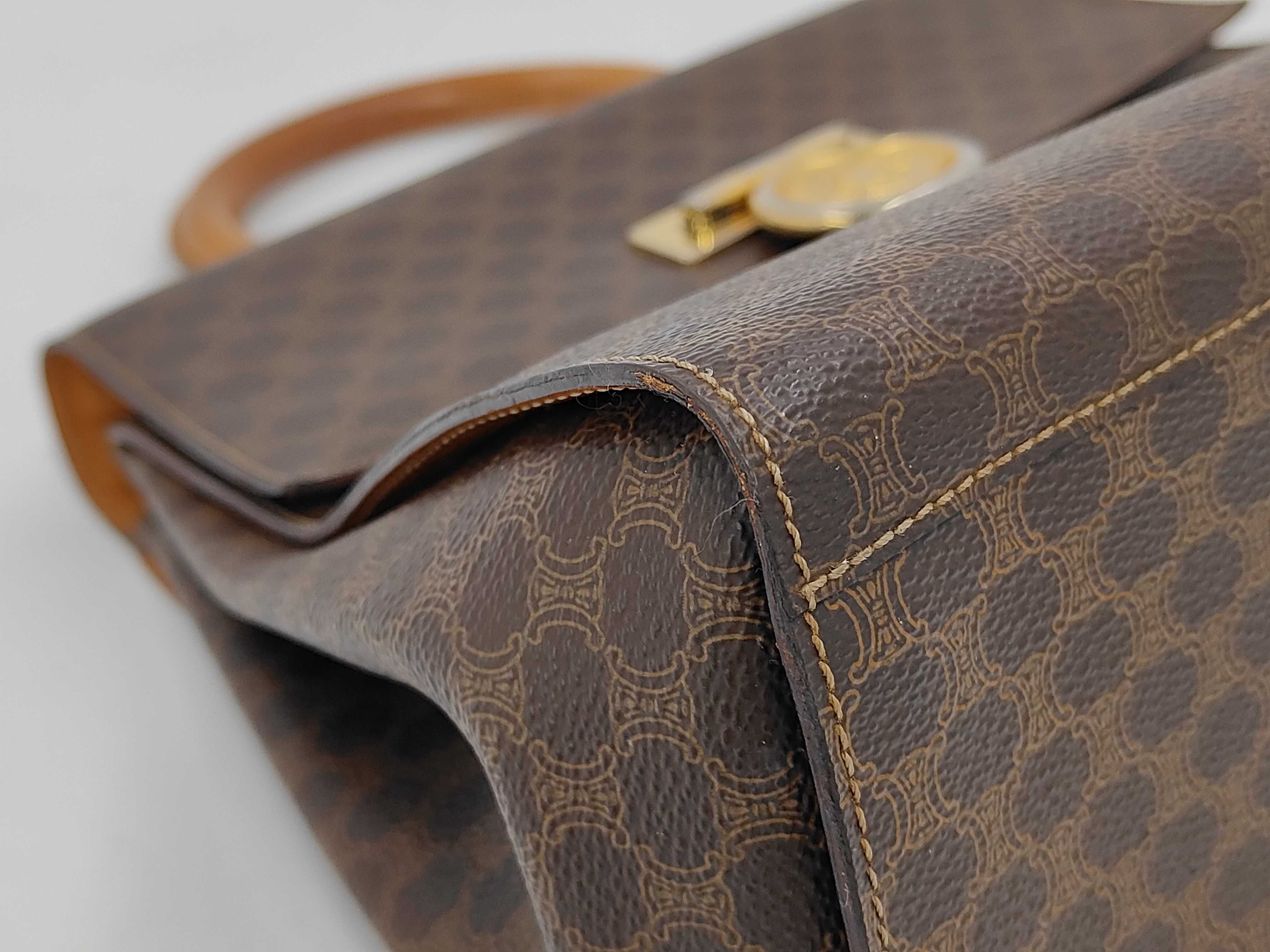 Macadam pattern leather handbag with medal hardware — view 6