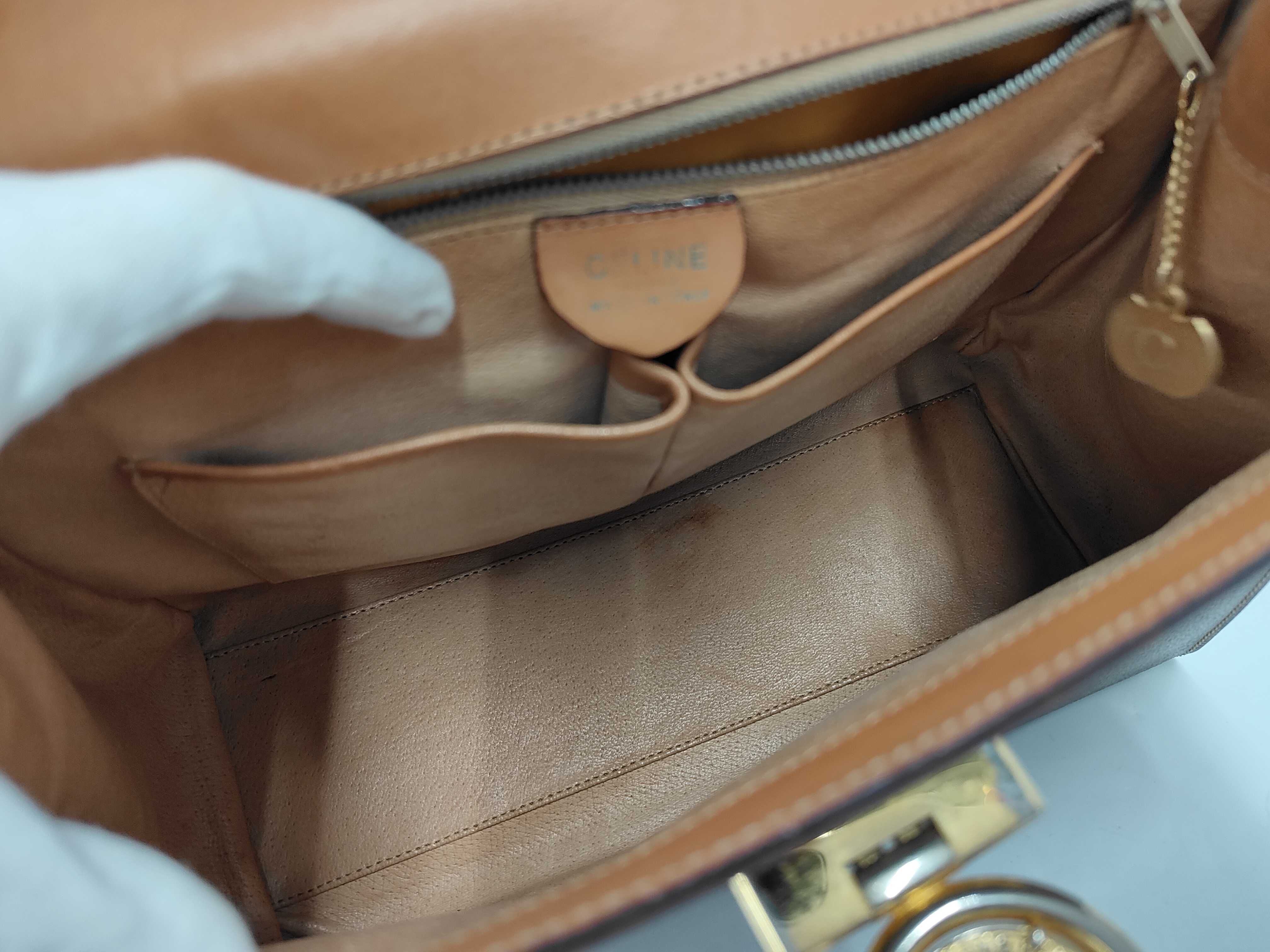 Macadam pattern leather handbag with medal hardware — view 8