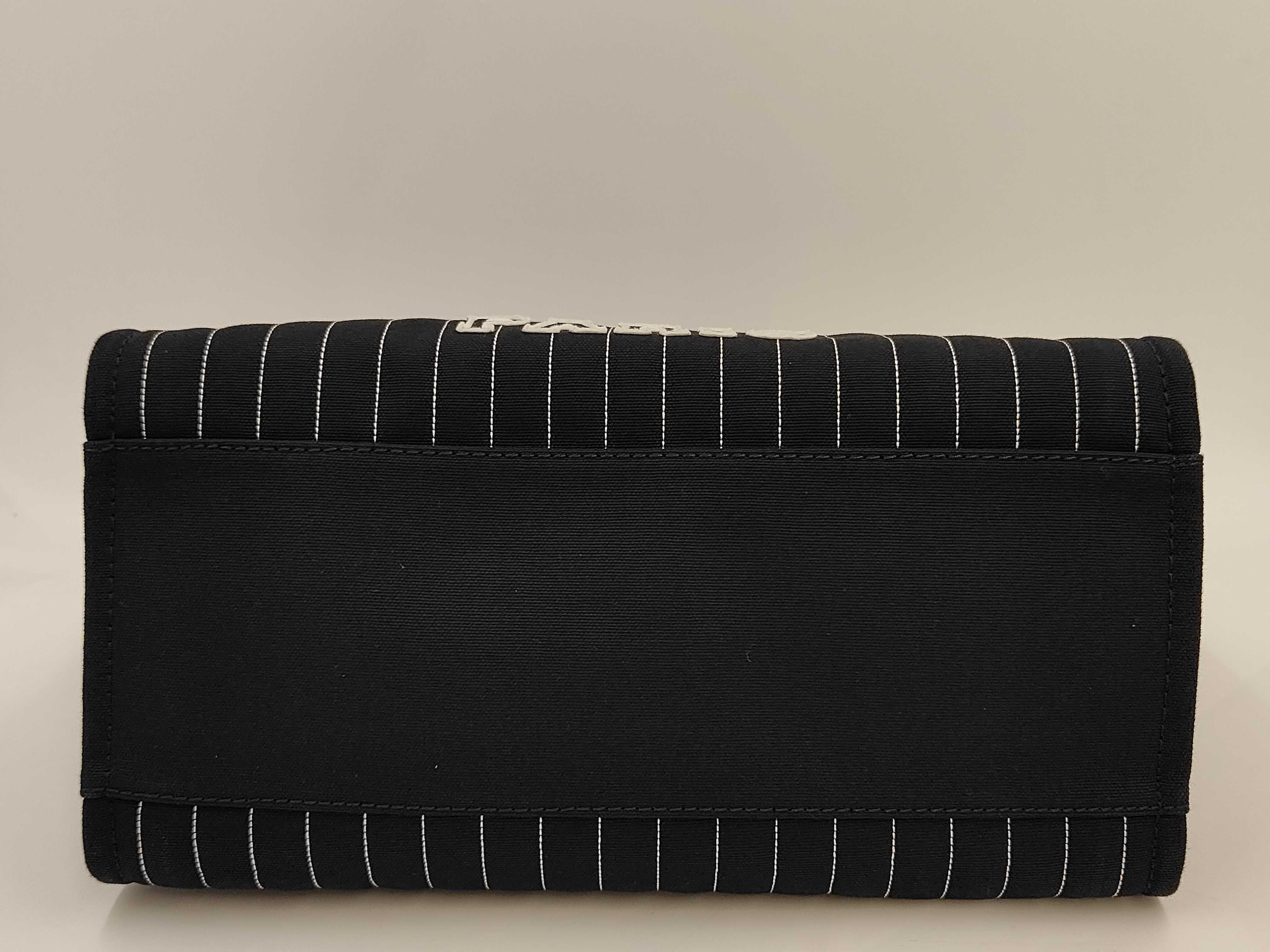 Deauville 2-Way Tote Bag/Handbag, Black Leather x Canvas, A66941, Serial Plate Tote Bag — view 4