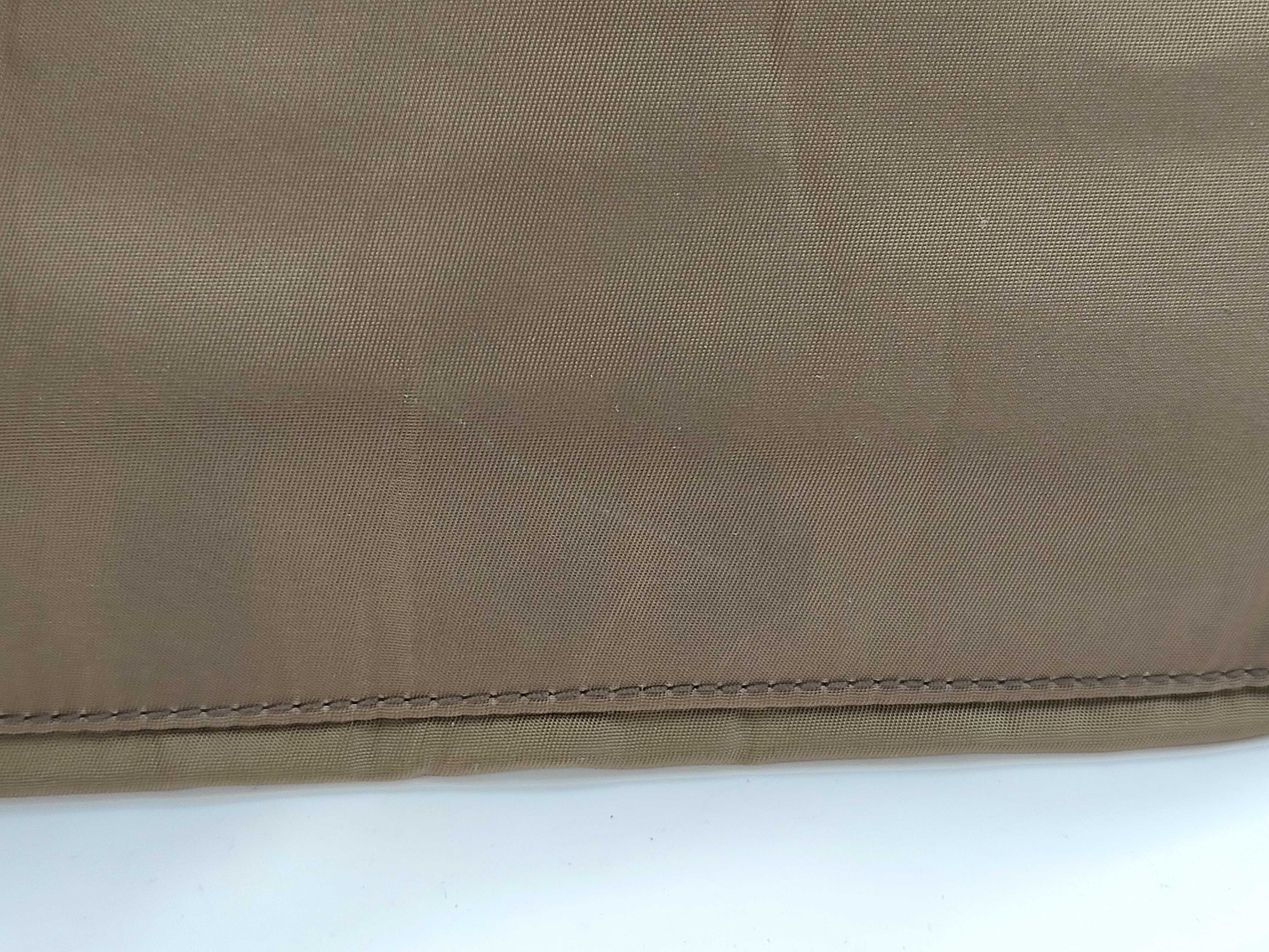 Nylon Handbag, Brown — view 12