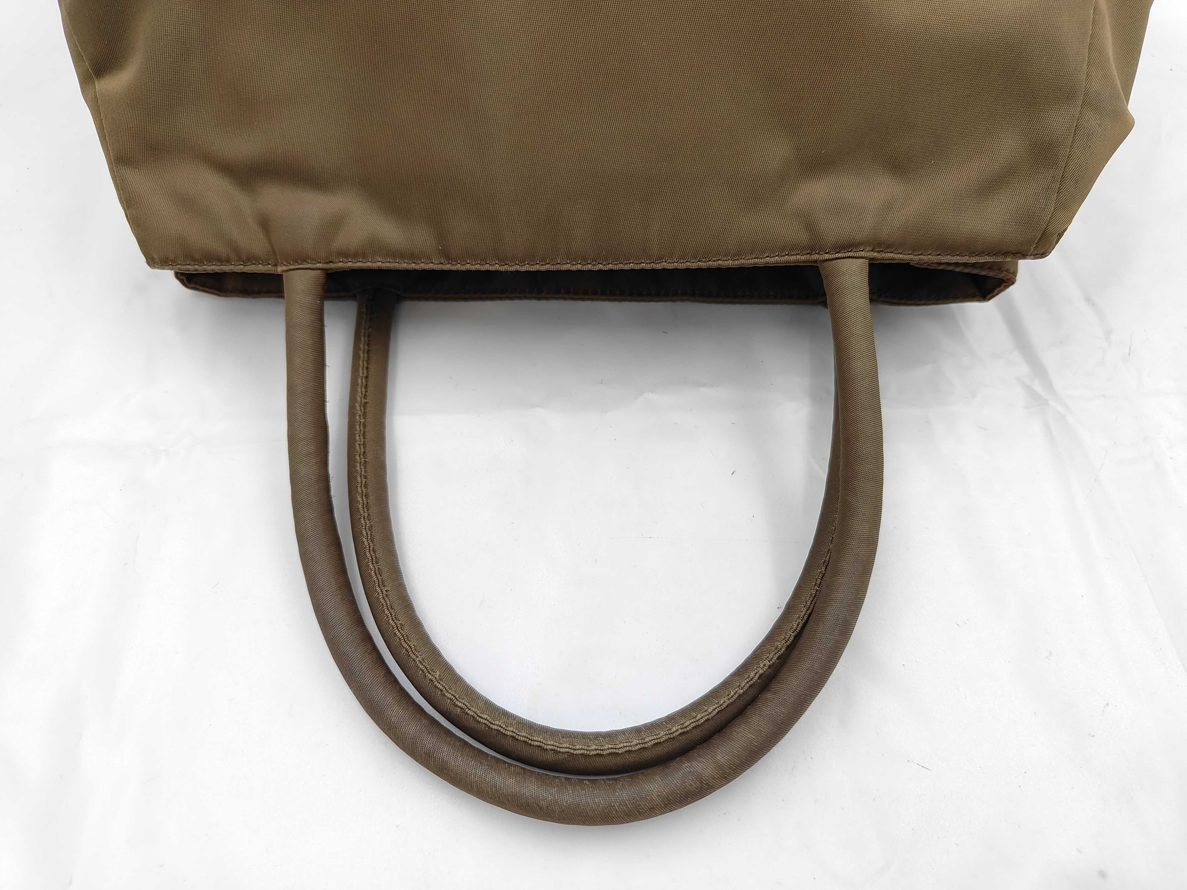 Nylon Handbag, Brown — view 3