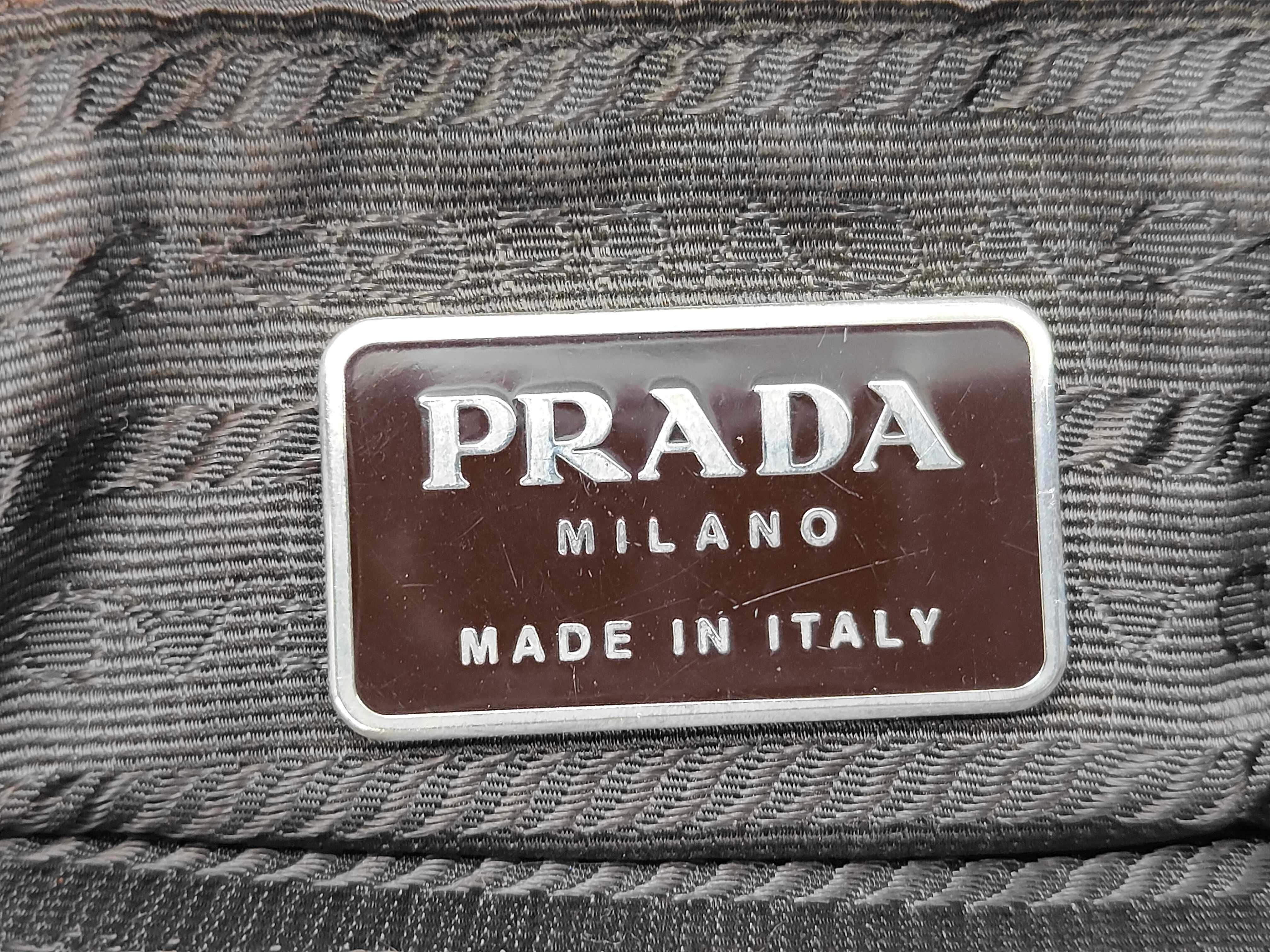 Nylon Handbag, Brown — view 10