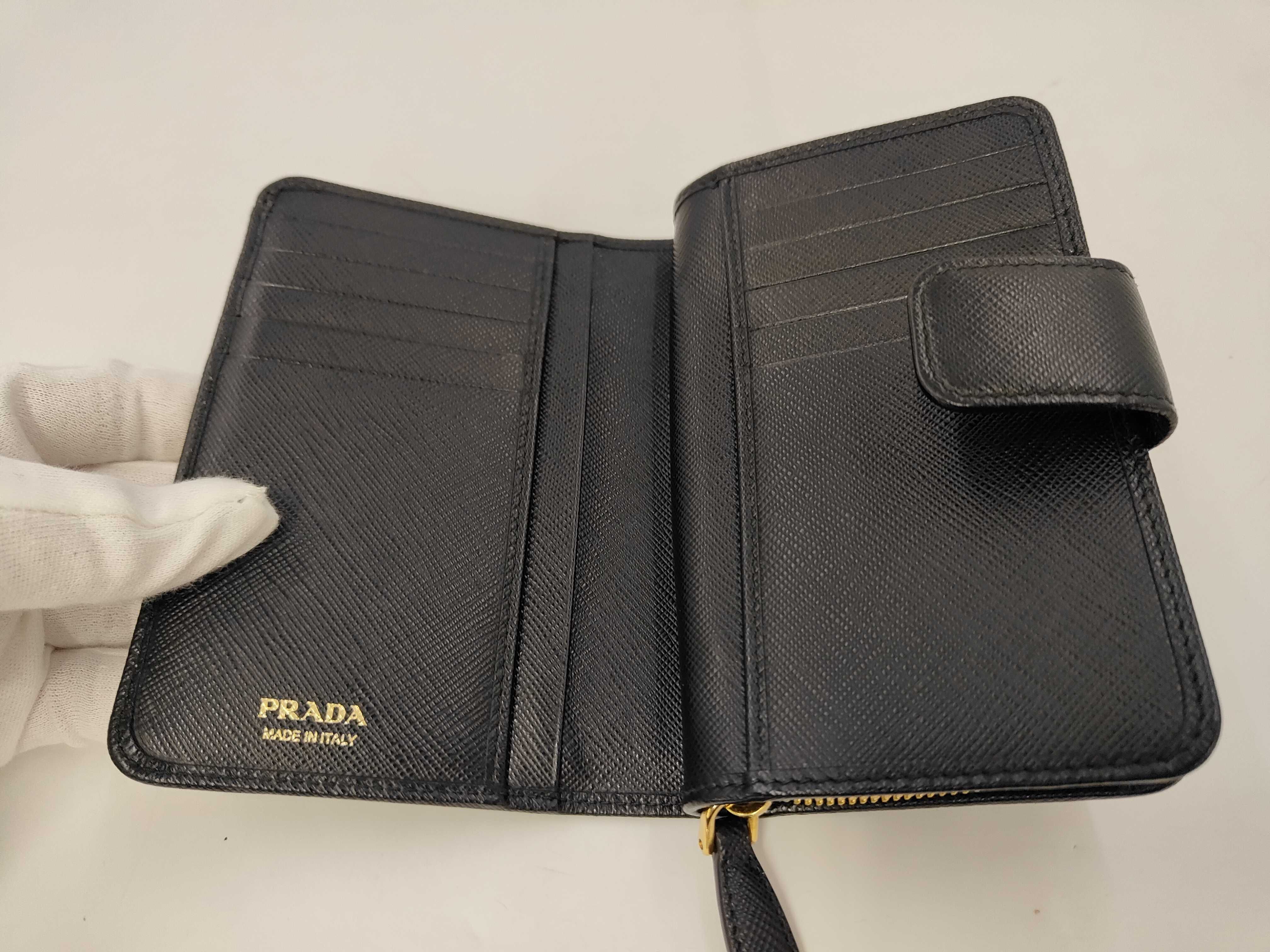 SLG SAFFIANO 1ML225 COMPACT WALLET BLACK Wallet — view 9
