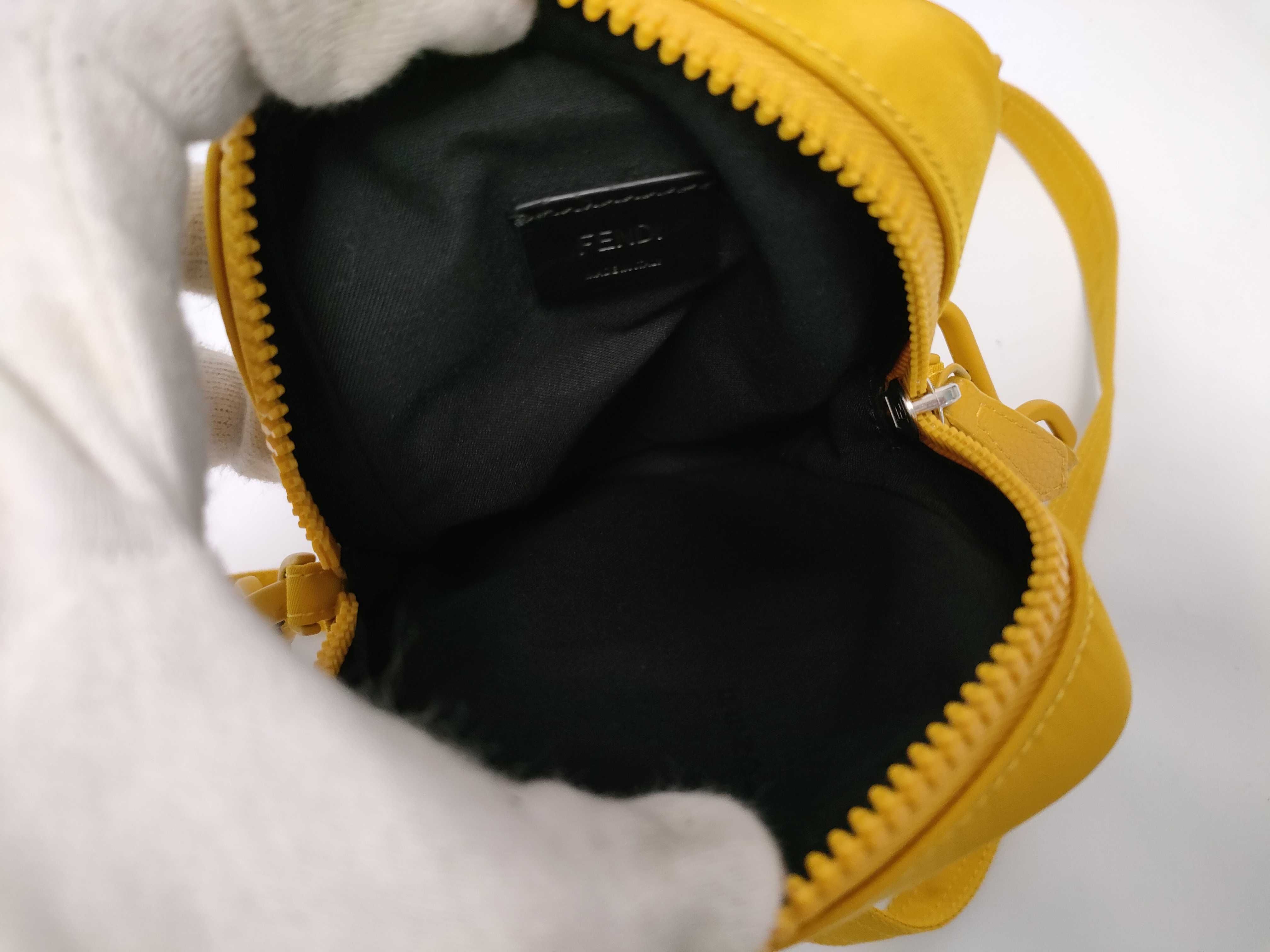 Baguette Phone Pouch, Nylon, Yellow Pouch — view 9