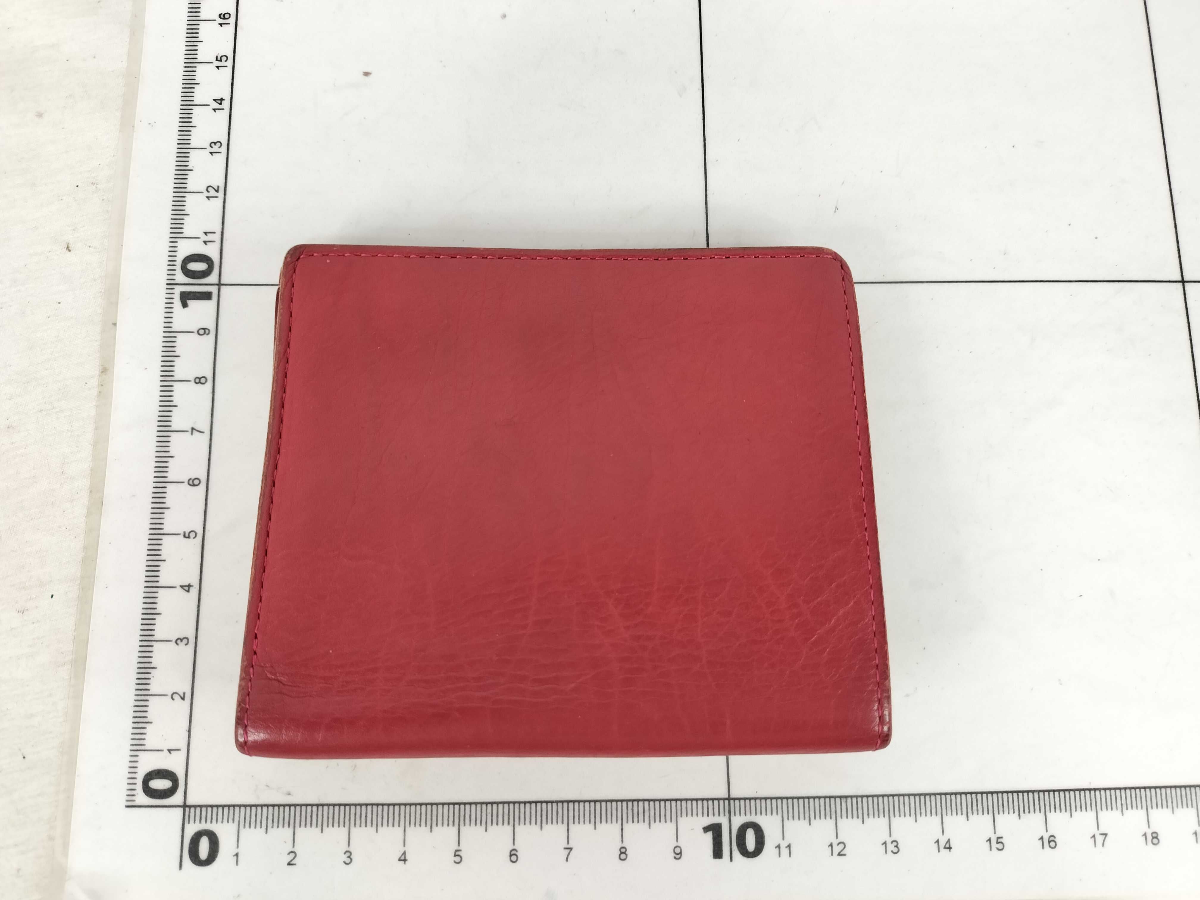 leather folding wallet with logo and studs. — view 2