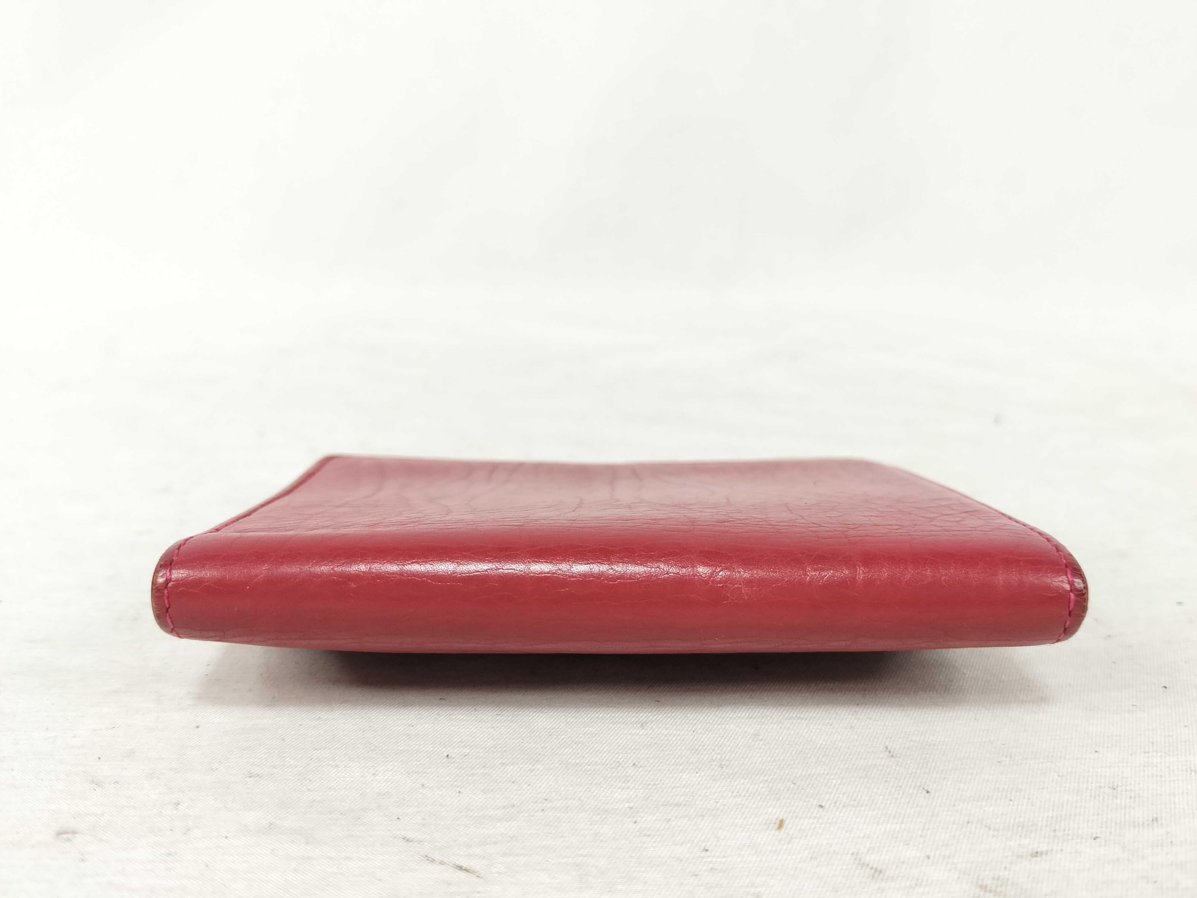 leather folding wallet with logo and studs. — view 3