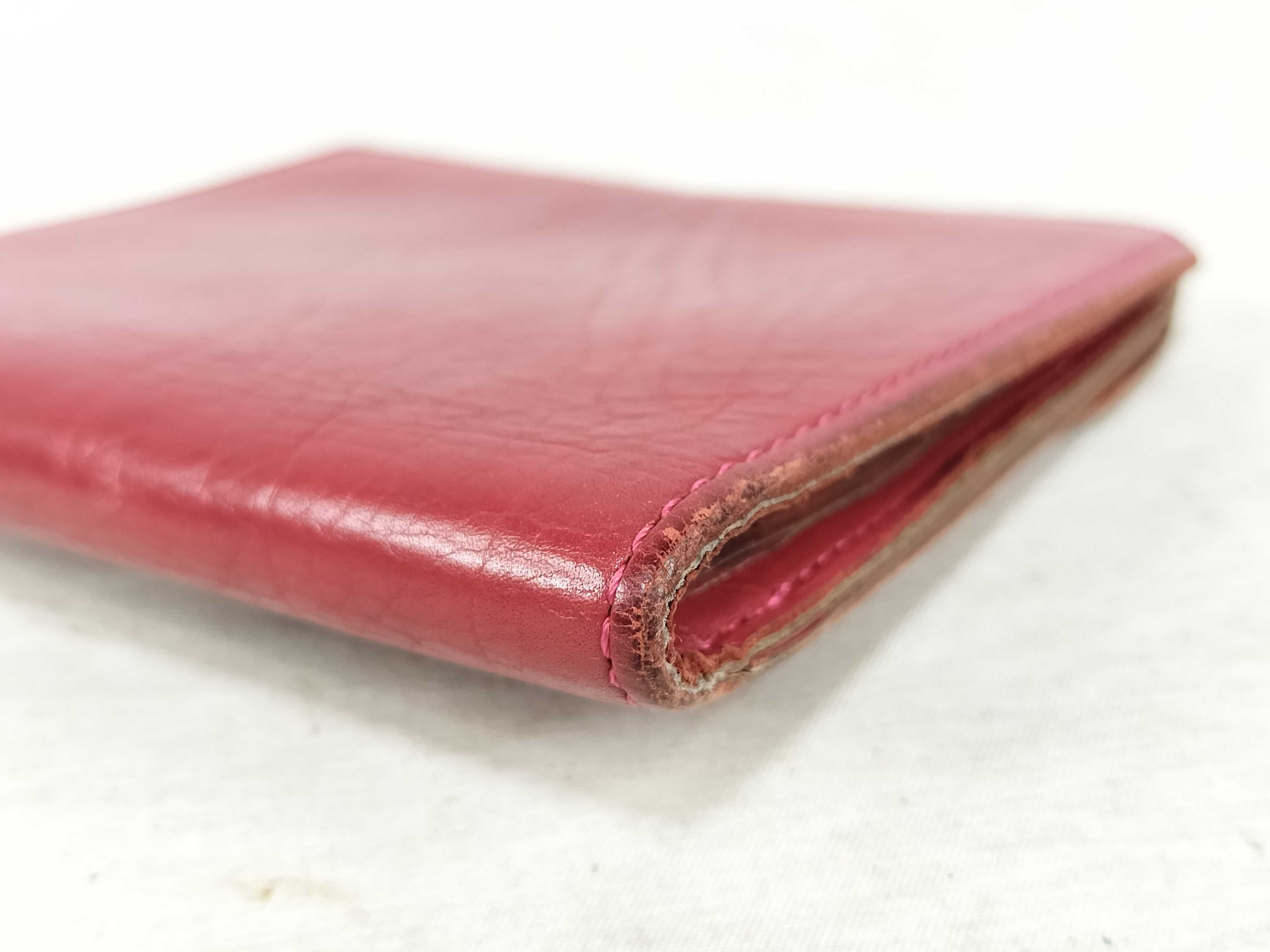 leather folding wallet with logo and studs. — view 4