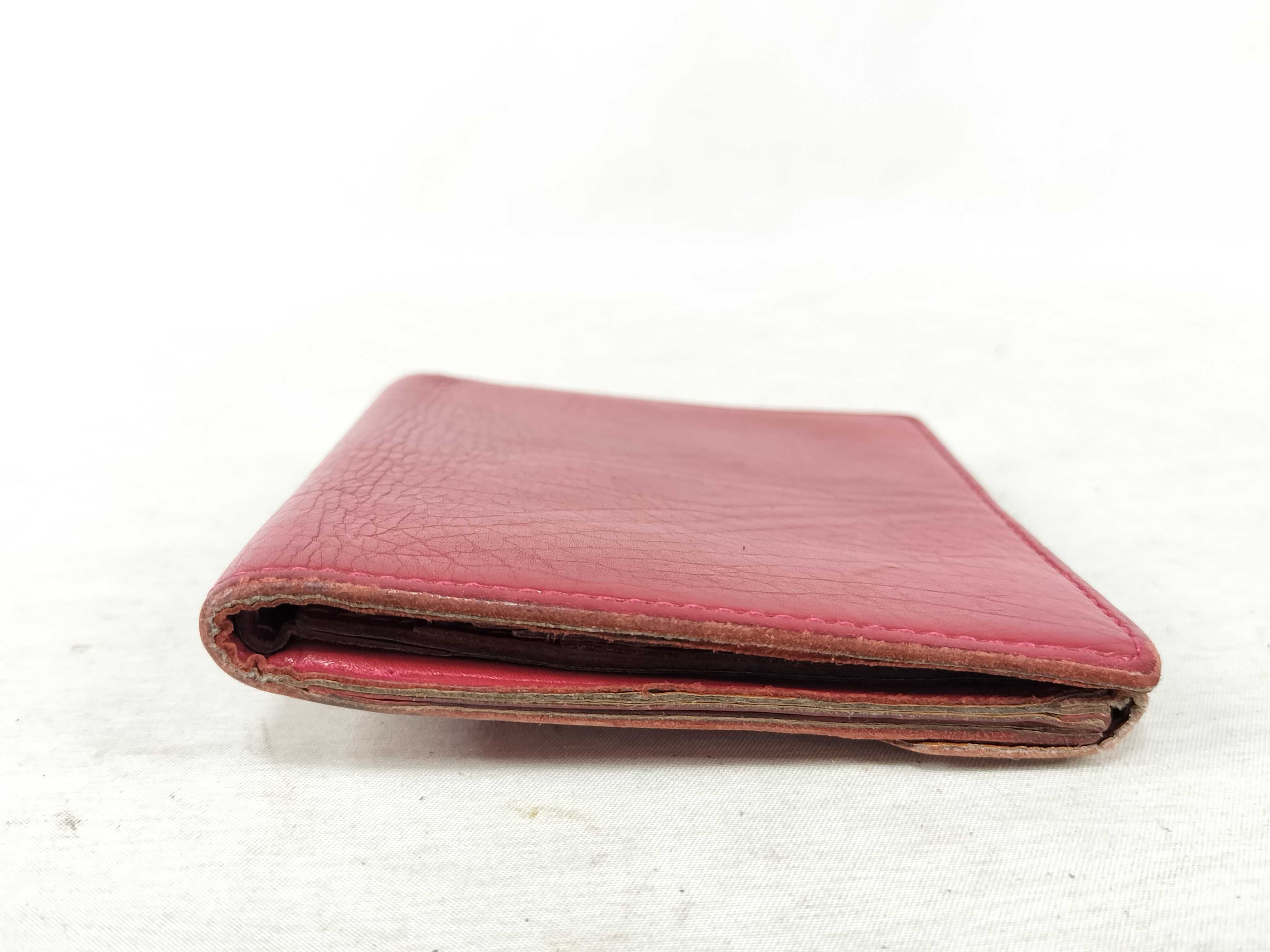 leather folding wallet with logo and studs. — view 5