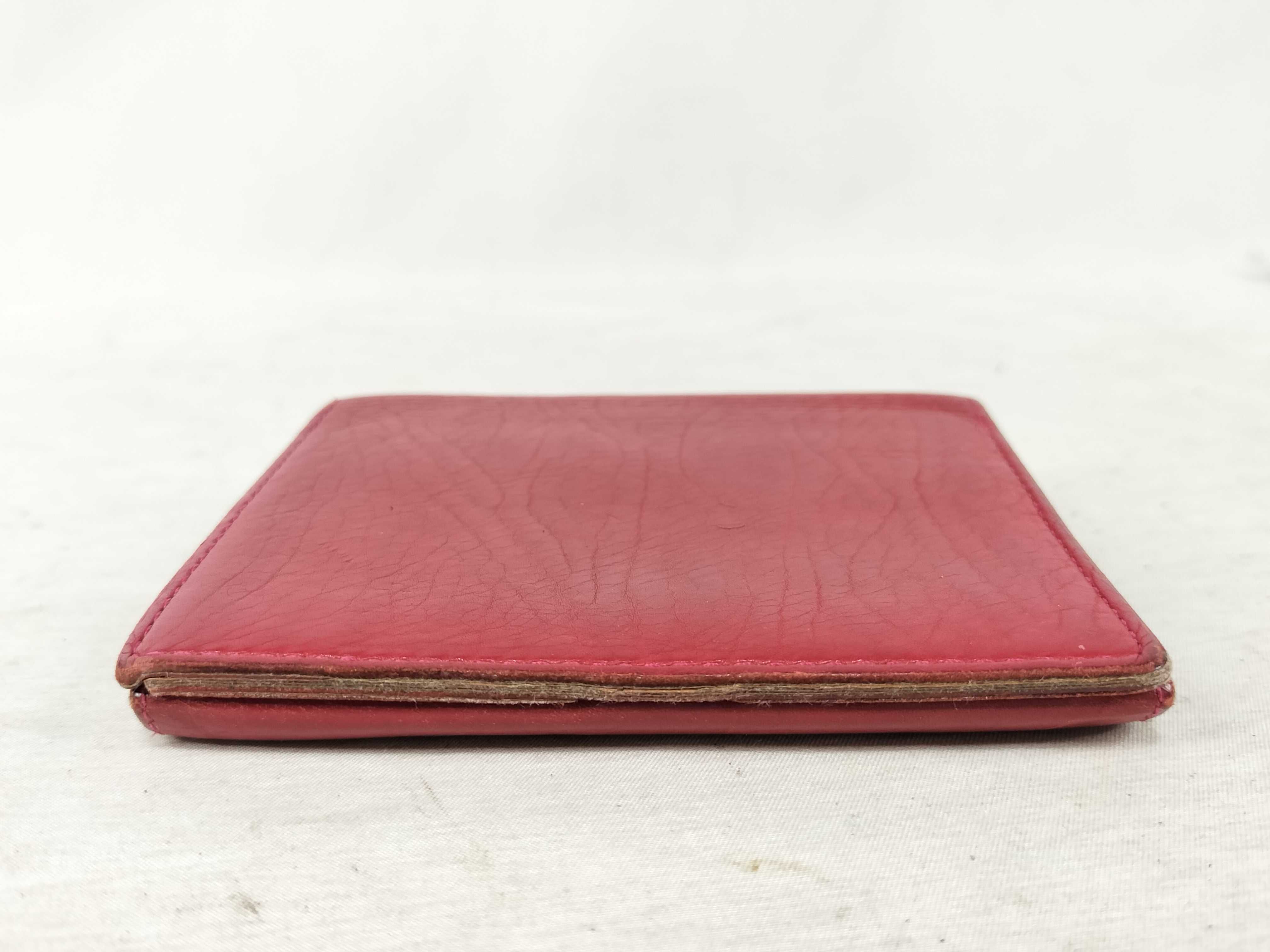 leather folding wallet with logo and studs. — view 6
