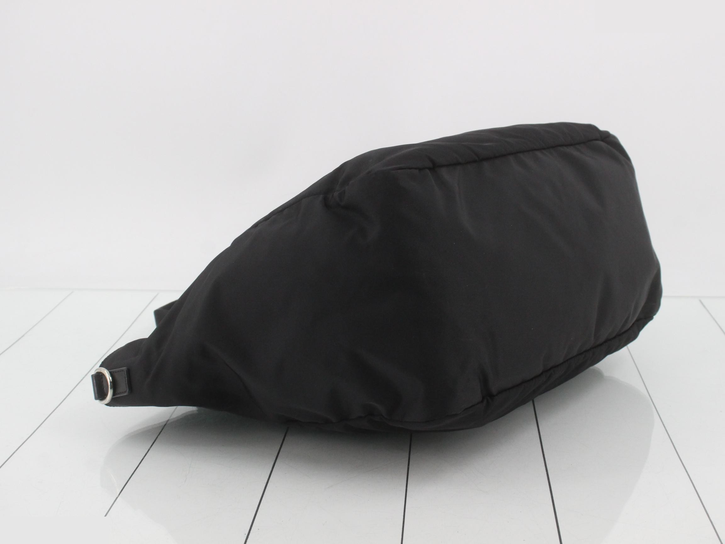2-way tote bag, nylon, black — view 5