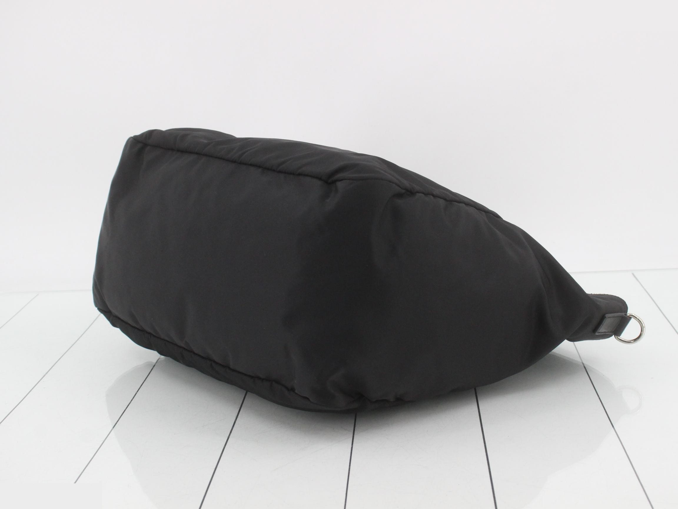 2-way tote bag, nylon, black — view 6
