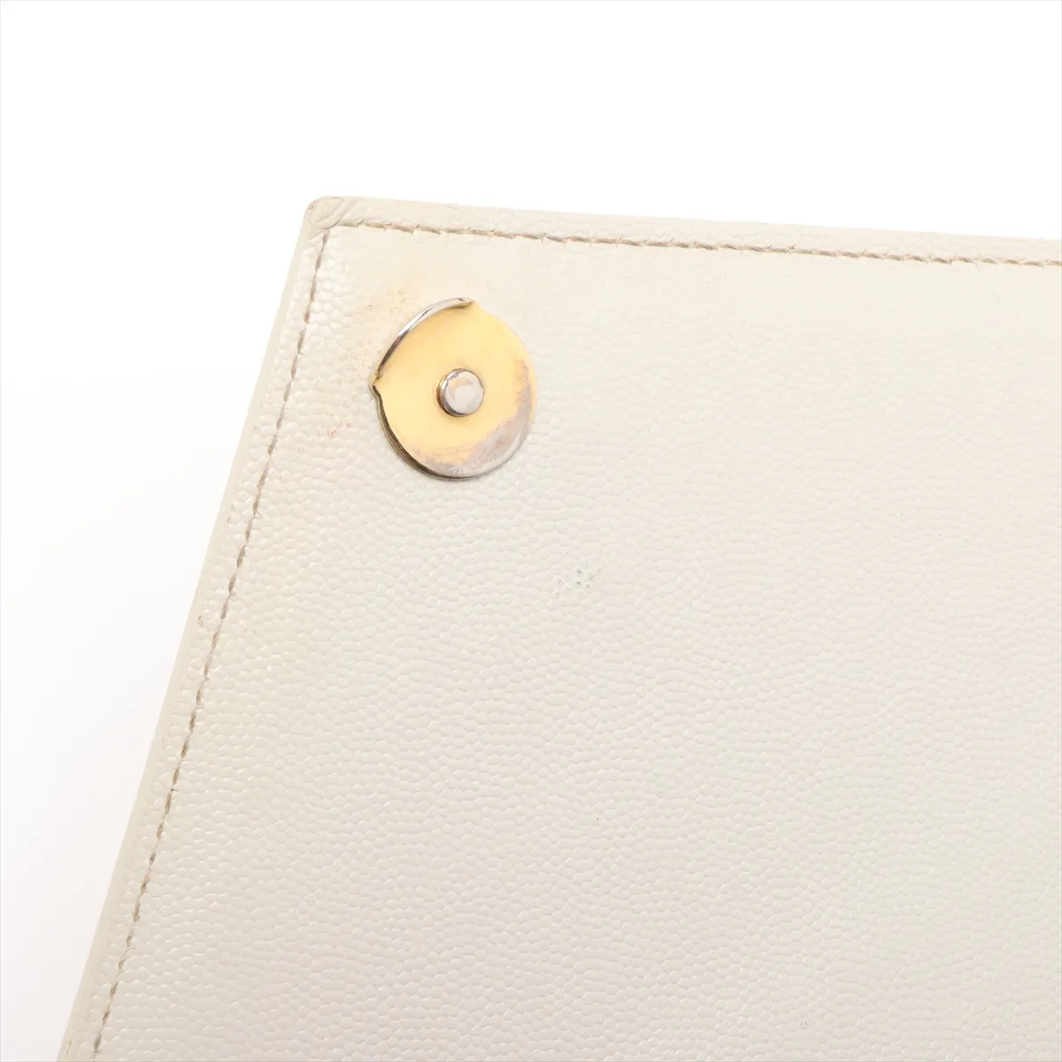 Envelope Leather Chain Shoulder Bag, Beige, 487198 — view 11